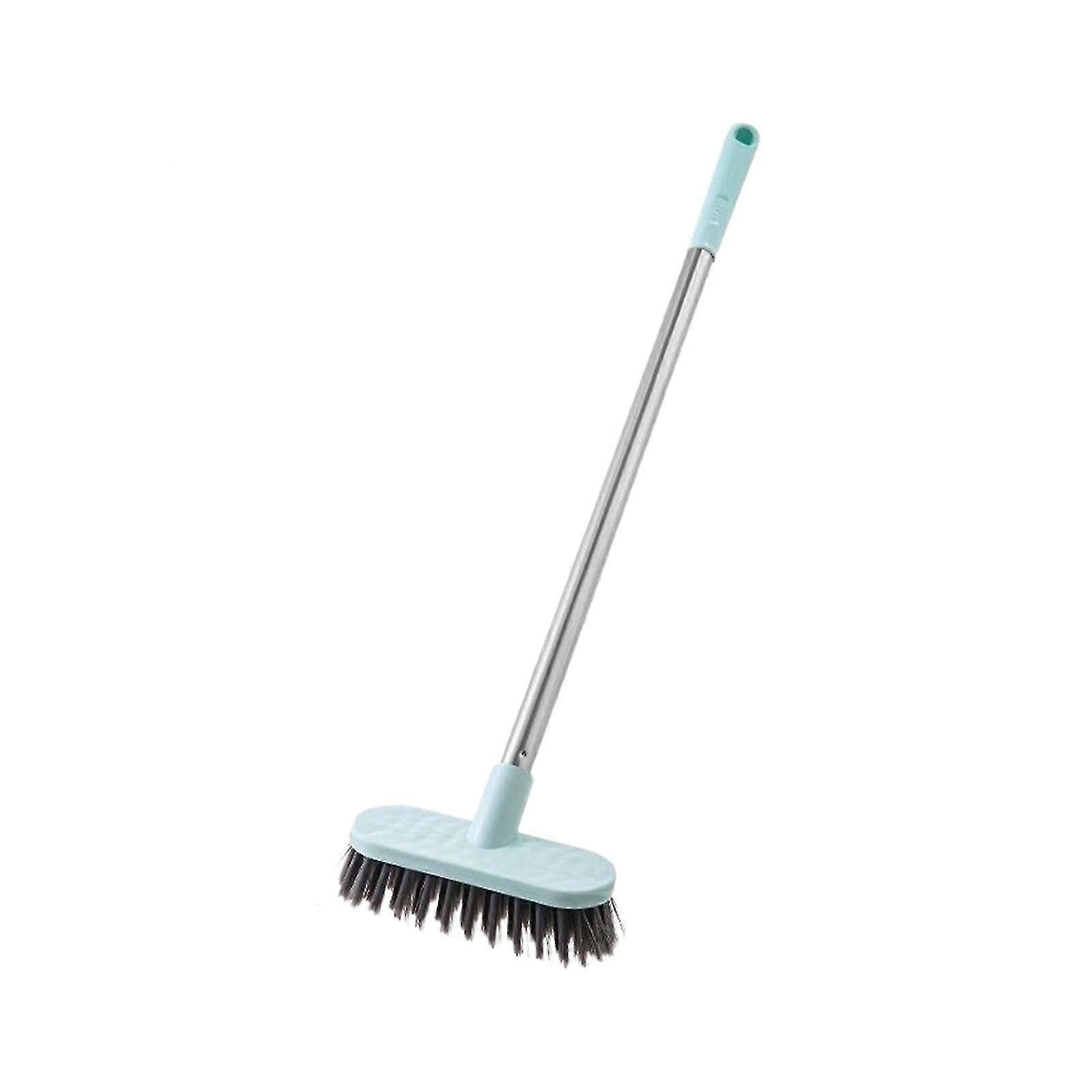 Floor Scrub Brush with Long Handle  Extendable Scrubber for Bathroom, Kitchen, and Grout