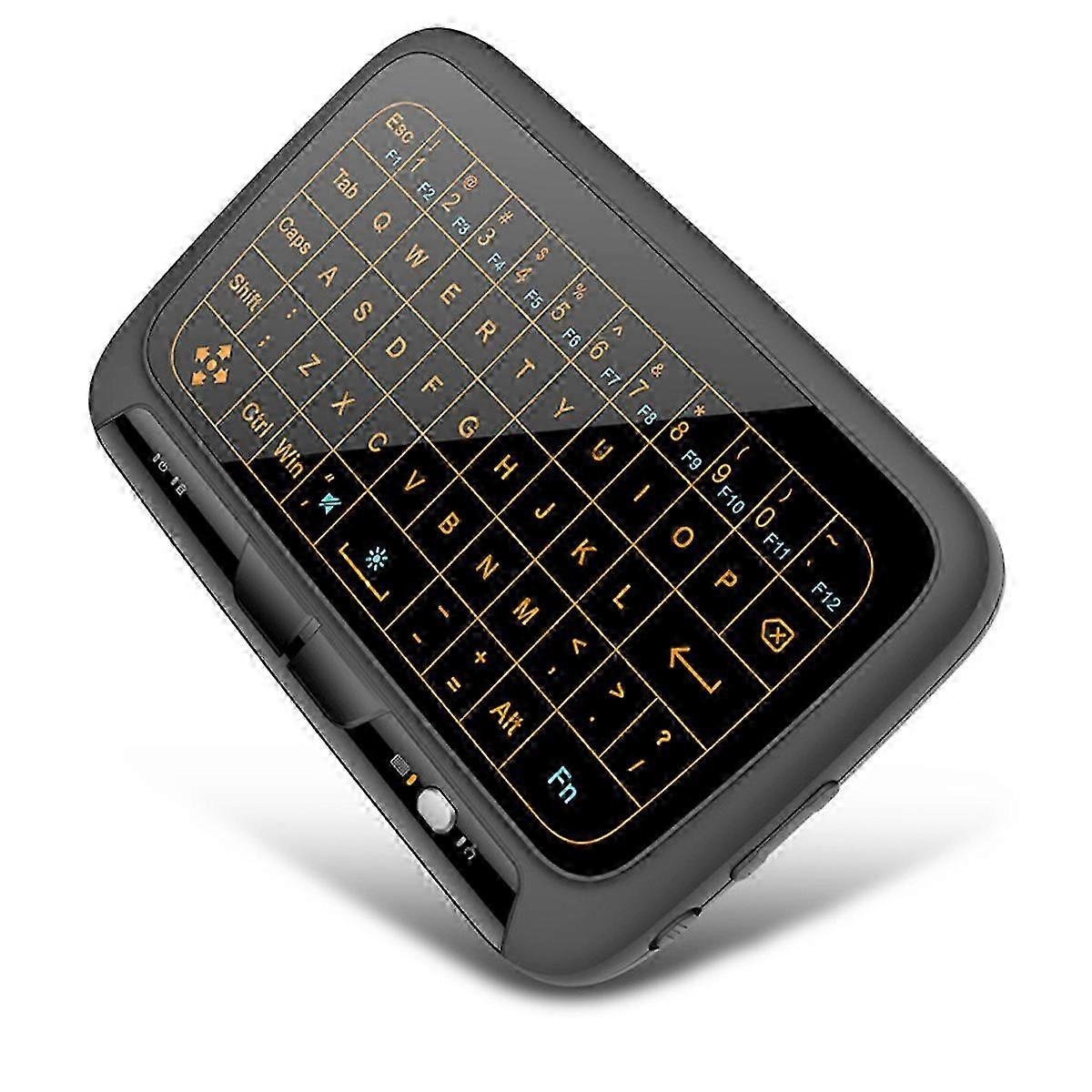 Wireless Mini Keyboard, Compact Full Screen, 2.4Ghz Rechargeable Backlit Remote Control