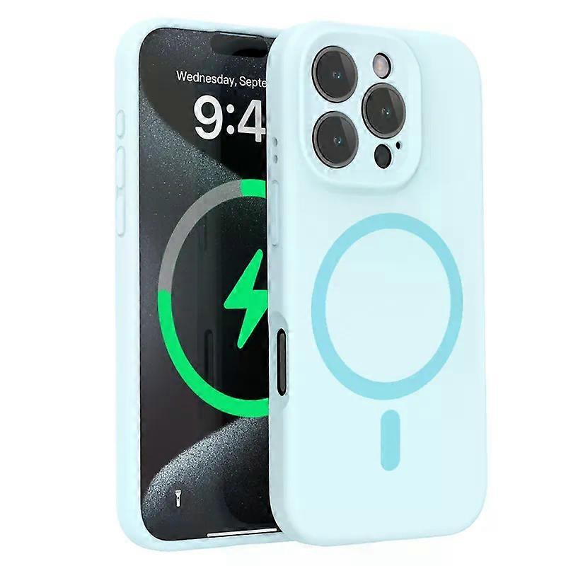 NEW Silicone Case With Magsafe For Iphone 16 Pro Max Phone Case Liquid Silicone Lens Protection Strong Magnetic Mobile Phone Cases