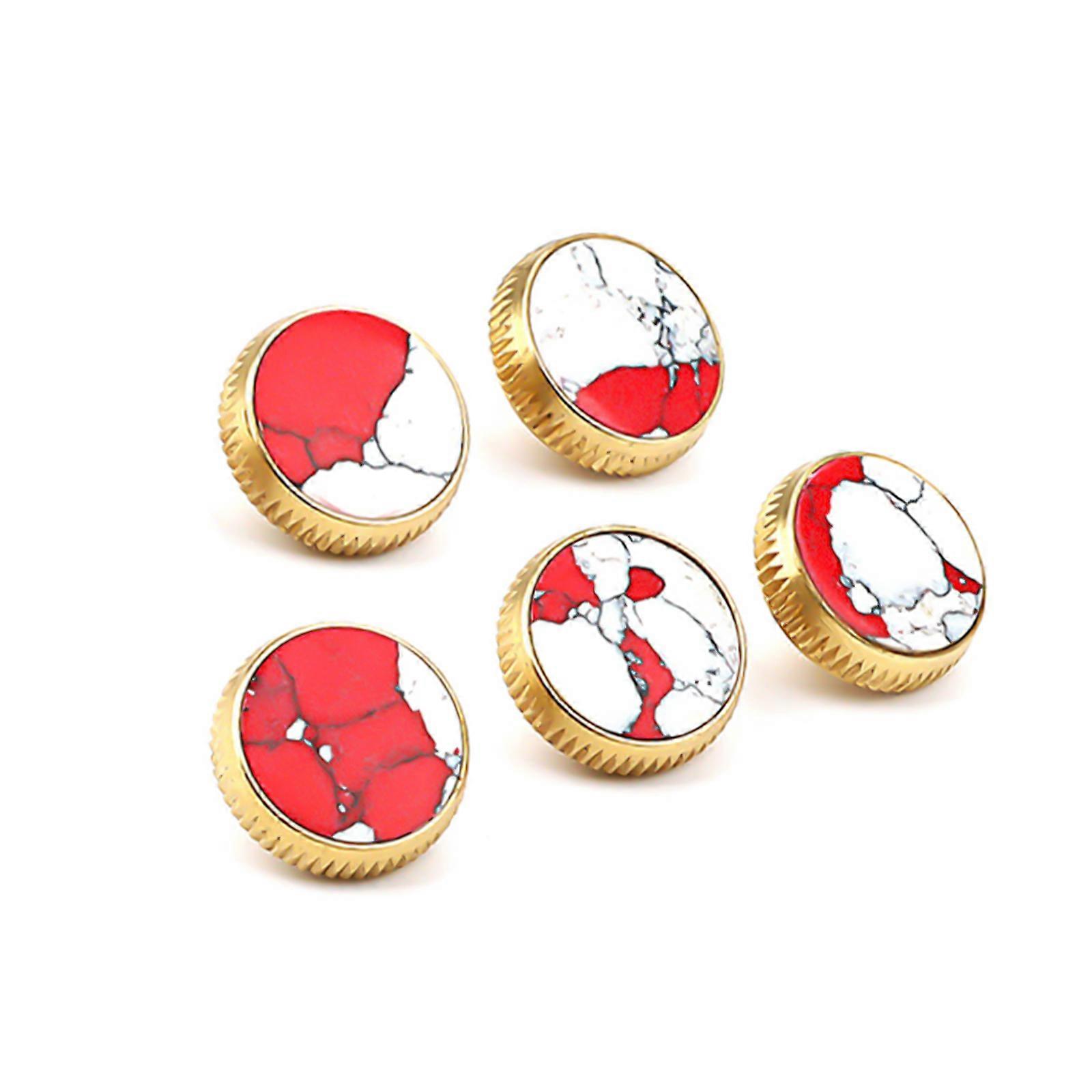 5Pcs/set Μεταλλικές βαλβίδες τρομπέτας Μέρος Τρομπέτα Κουμπί δακτύλου αντικατάστασης Βαλβίδες τρομπέτας Καπάκια Εκτύπωση βαλβίδων τρομπέτας Κουμπιά