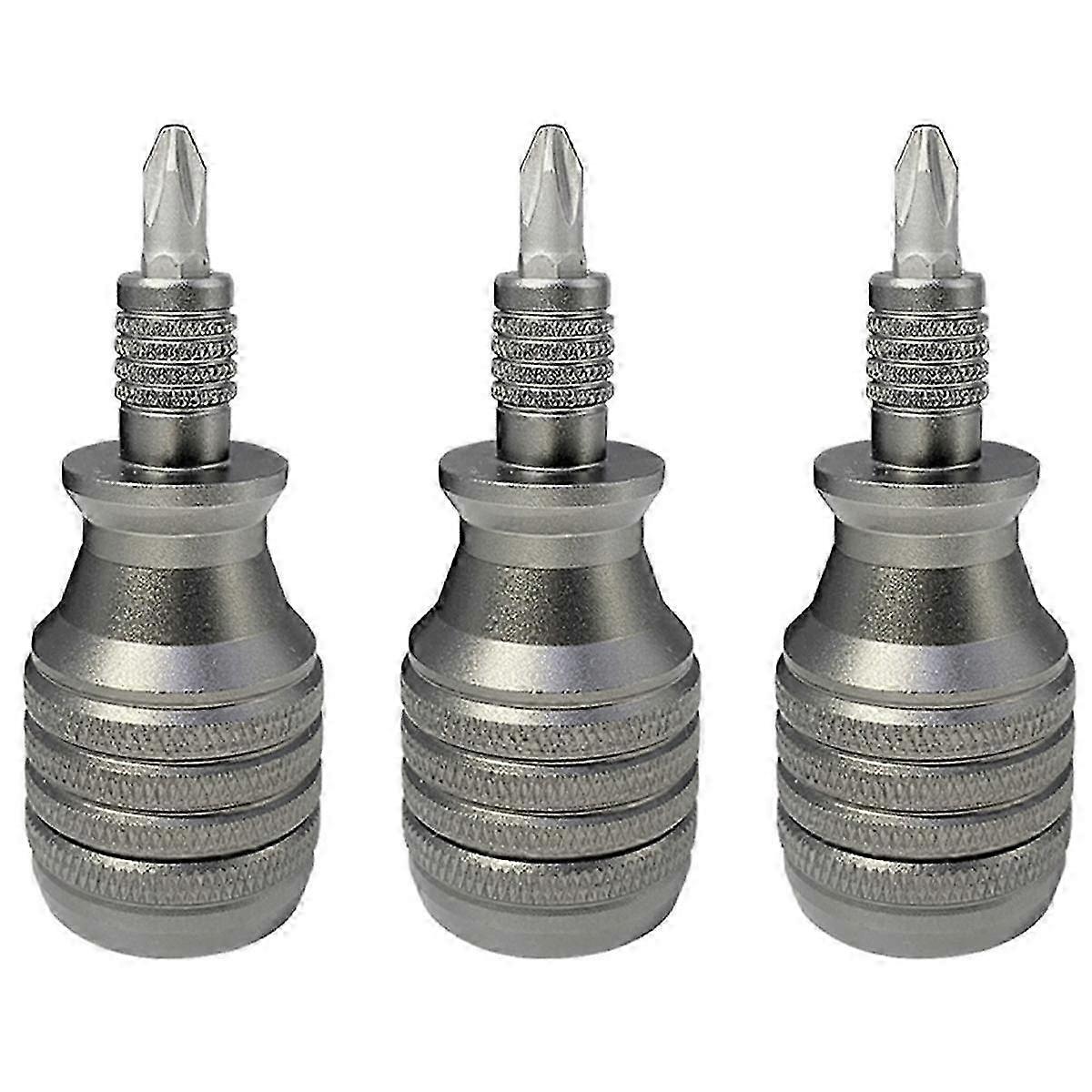 Magnetic Titanium 3-in-1 Mini Screwdriver Set with 7-in-1 Torx Bits for Home Repair, 1/4" Precision Tool Kit