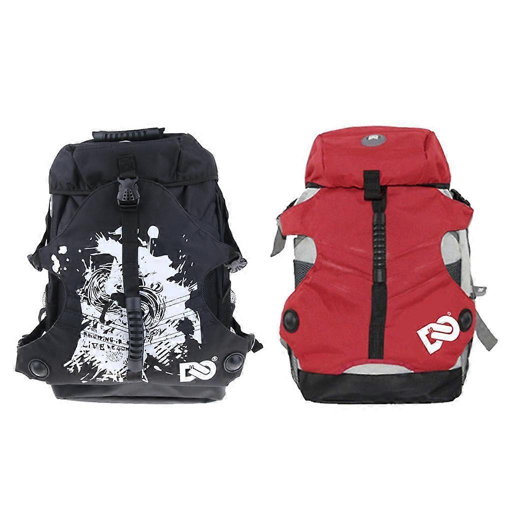 2 Stück Multifunktions-Schlittschuhe Tasche Rollschuhtasche Polyester Rucksack