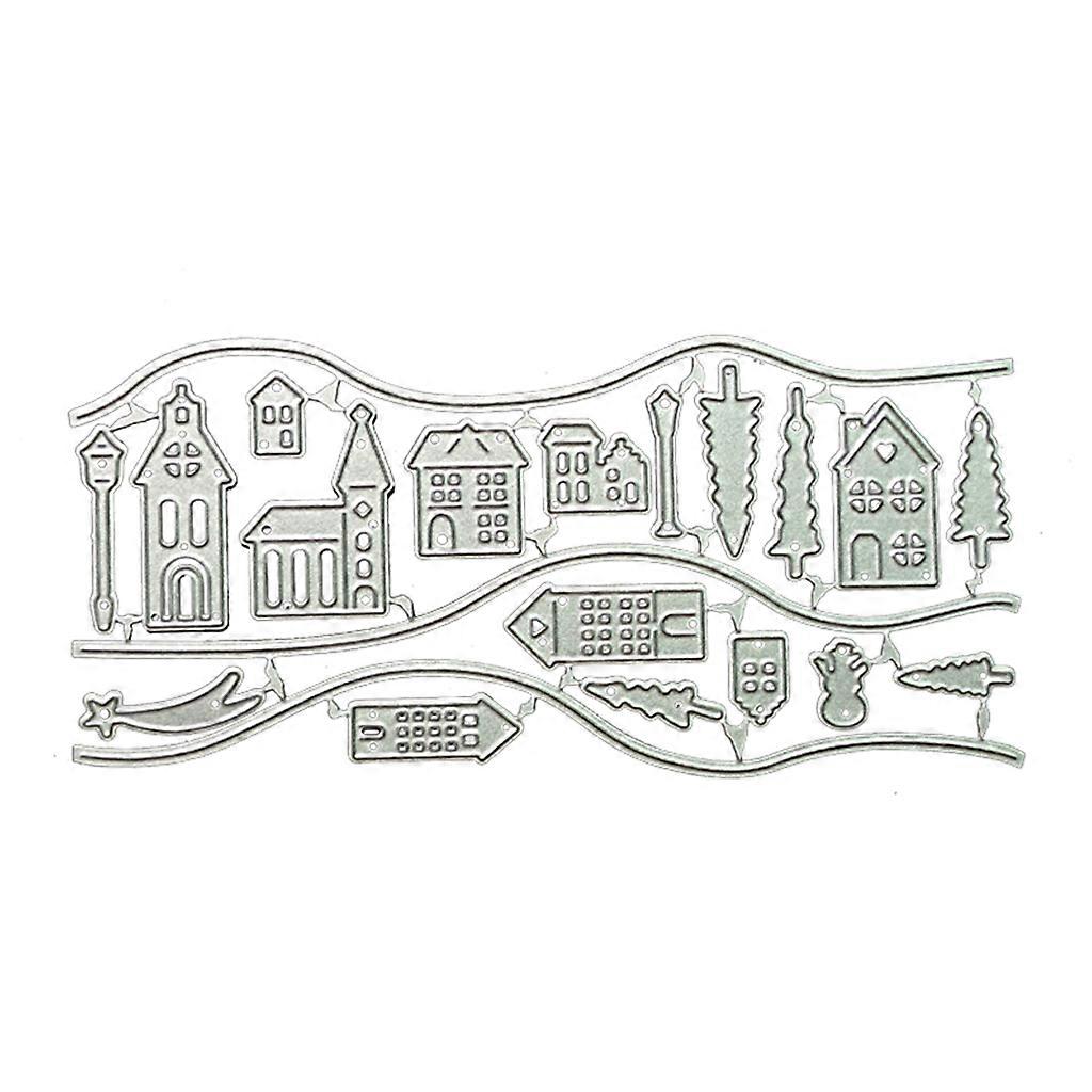 Dom Matryce do cięcia metalu Szablon DIY Album do scrapbookingu Szablon karty papierowej Forma Tłoczenie Craft Decoration