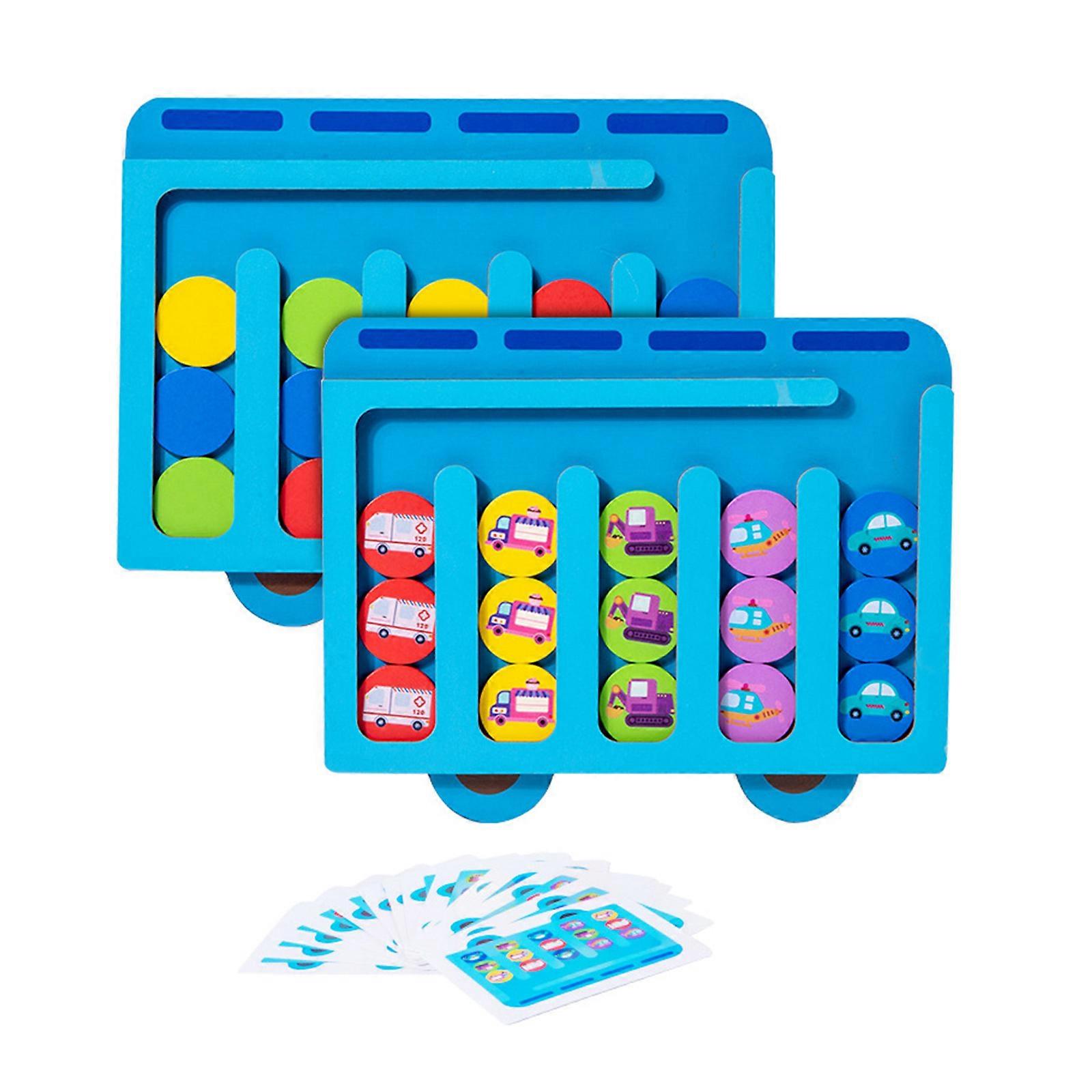 Wooden Puzzle Walking Labyrinth Jigsaw Color Sorting Puzzle Board Toy Kids Logical Thinking Brain Developmental Toy Gift