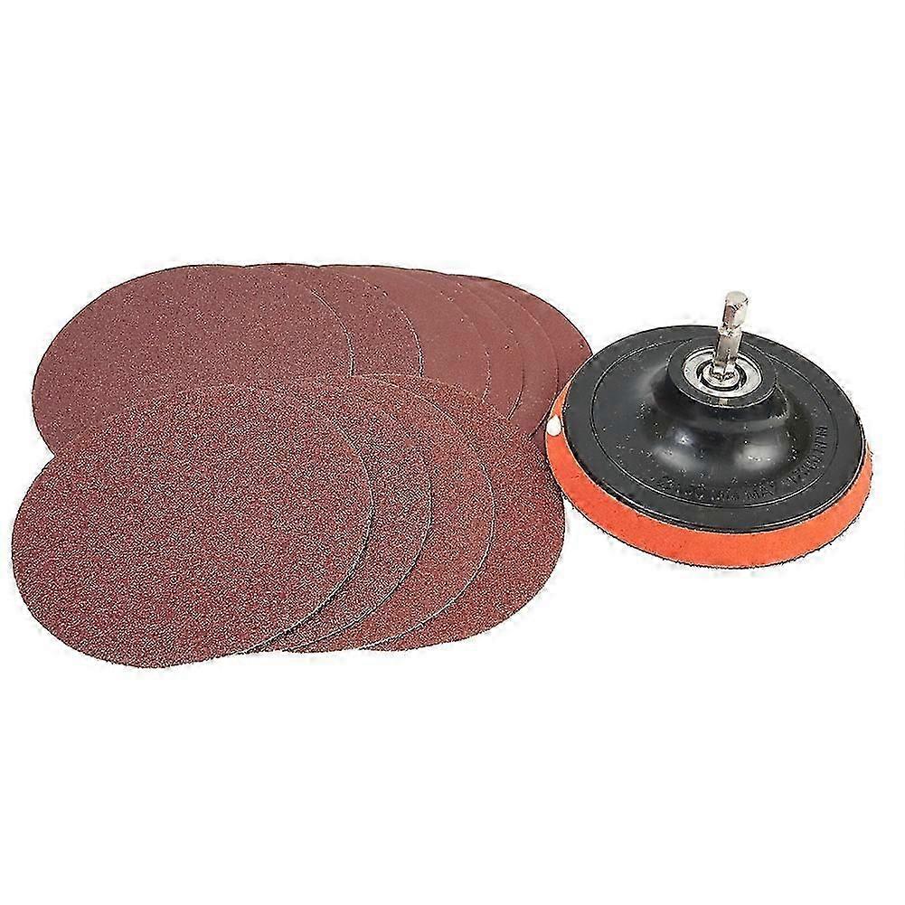 10Pcs 4 Inch Sanding Disc Backing Pad Hook And Loop Buffing Pad Backed Plate With M10 Drill Adapter For Rotary Tool NSD