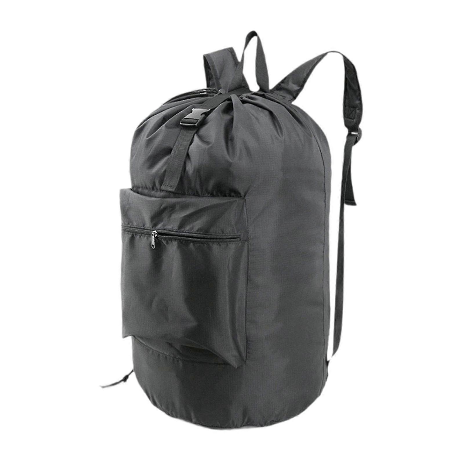 Laundry Bag Backpack Dustproof Dirty Clothes Organizer for Home Dorm Camping