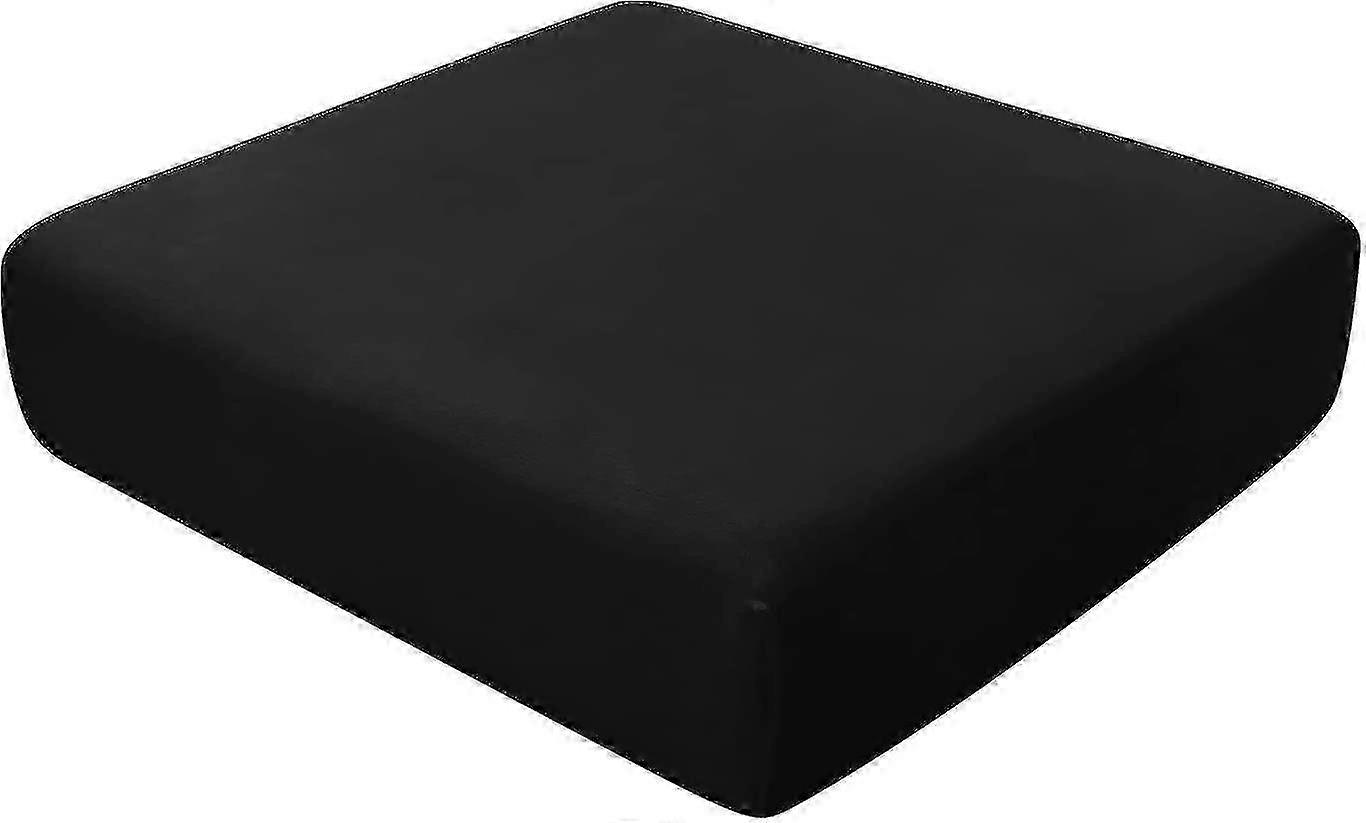 Replacement Stretch Velvet Cushion Covers for Individual Sofa Seats with Elastic Bands - Suitable for Various Sofa Styles (Sand)