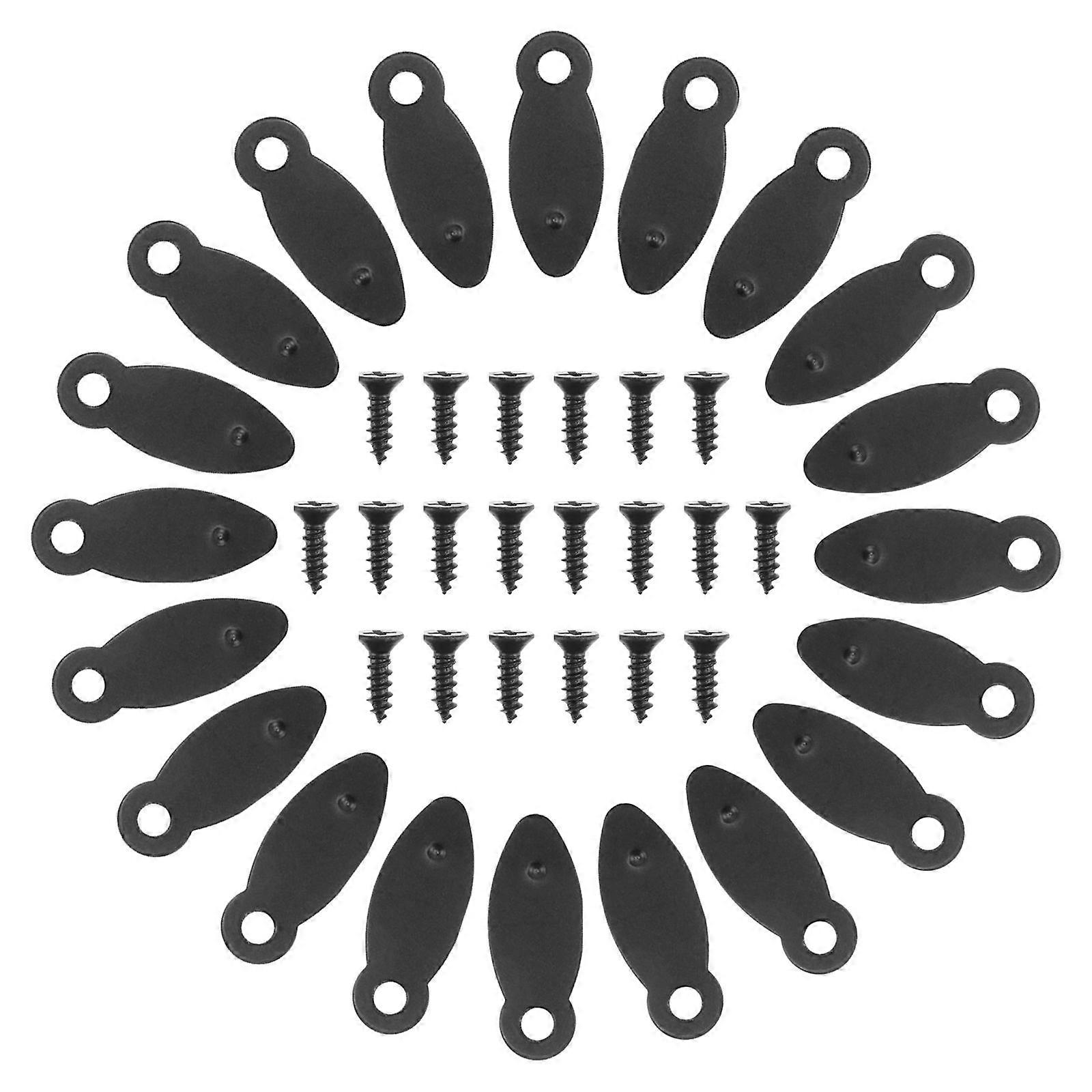 50PCS Black Iron Photo Frame Back Panels & Clips for Hanging Frames – Durable Frame Fixing Hardware for Picture Frames