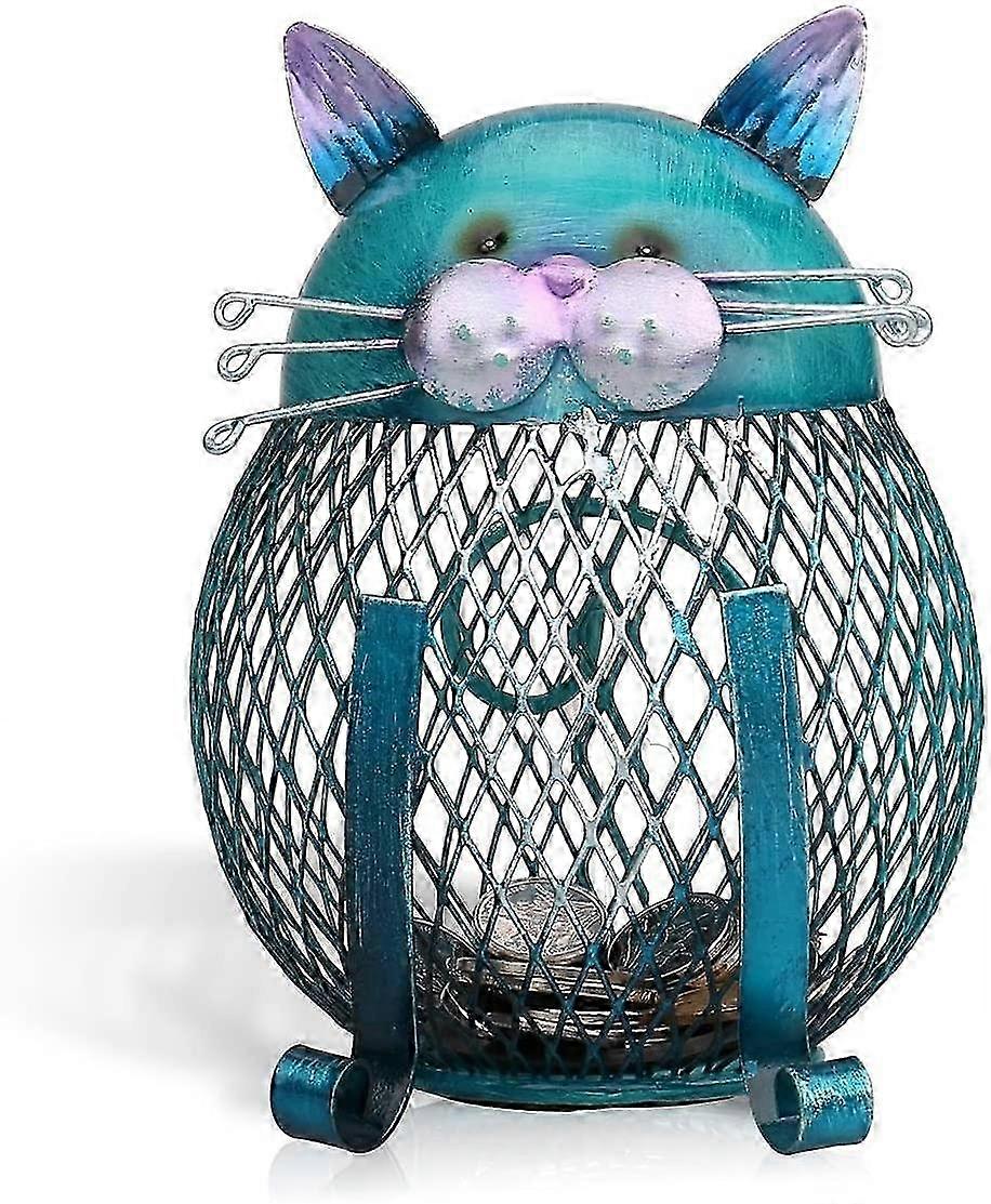 Metall Sparschwein Typ 2 Blau