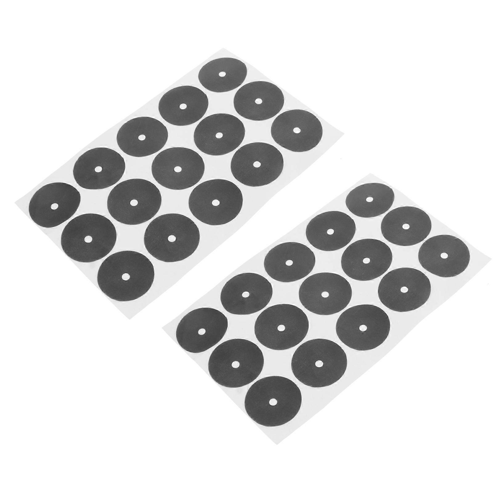 Pool Table Marker Dots 2 Sheets Black Adhesive Stickers for Billiards & Snooker Position Markers Woven Cloth Material with Non Transfer Coating