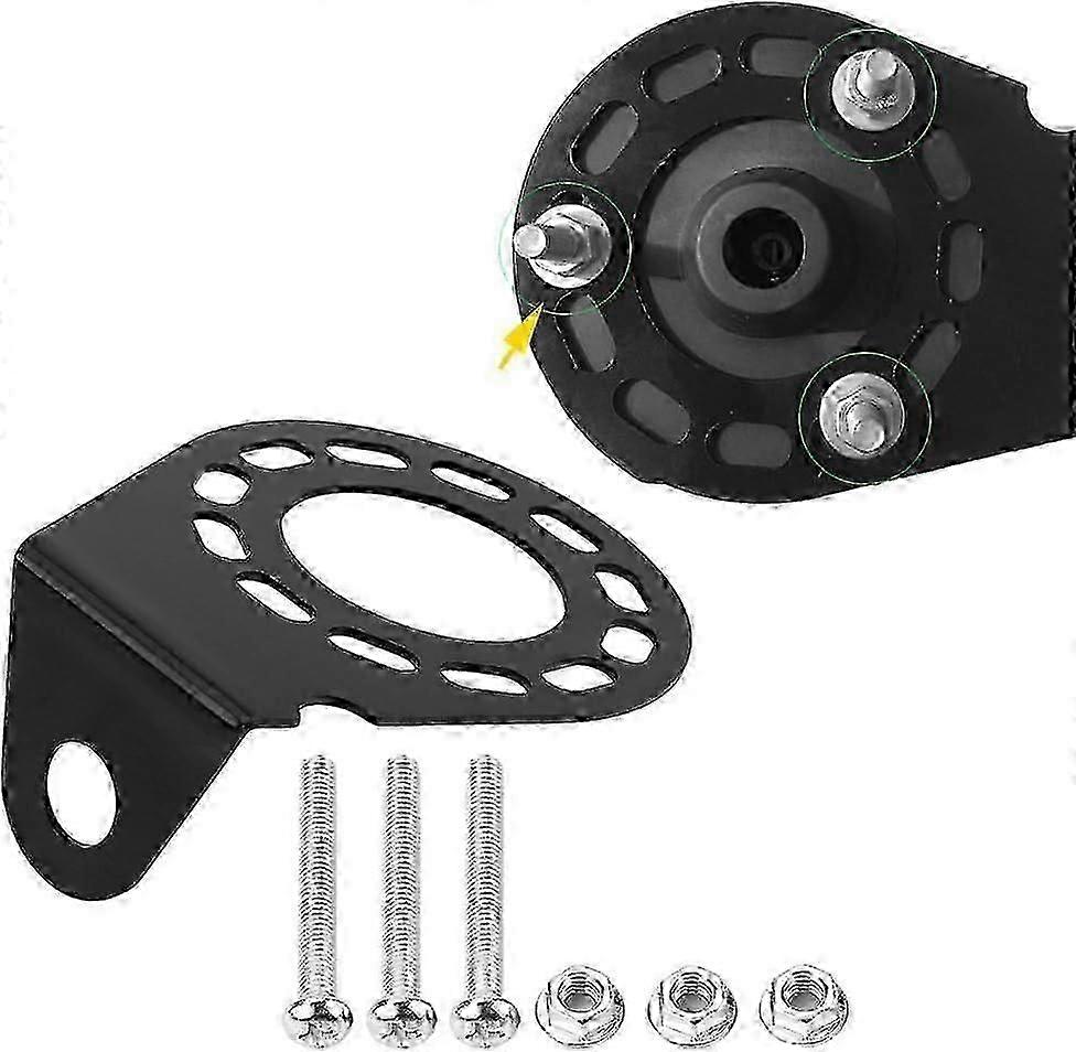 Hitch Socket Holder Connector Socket Mounting Bracket, 7 Pin Socket Connector Holder For 13 Pin Caravan Socket With Screws And Nuts Black