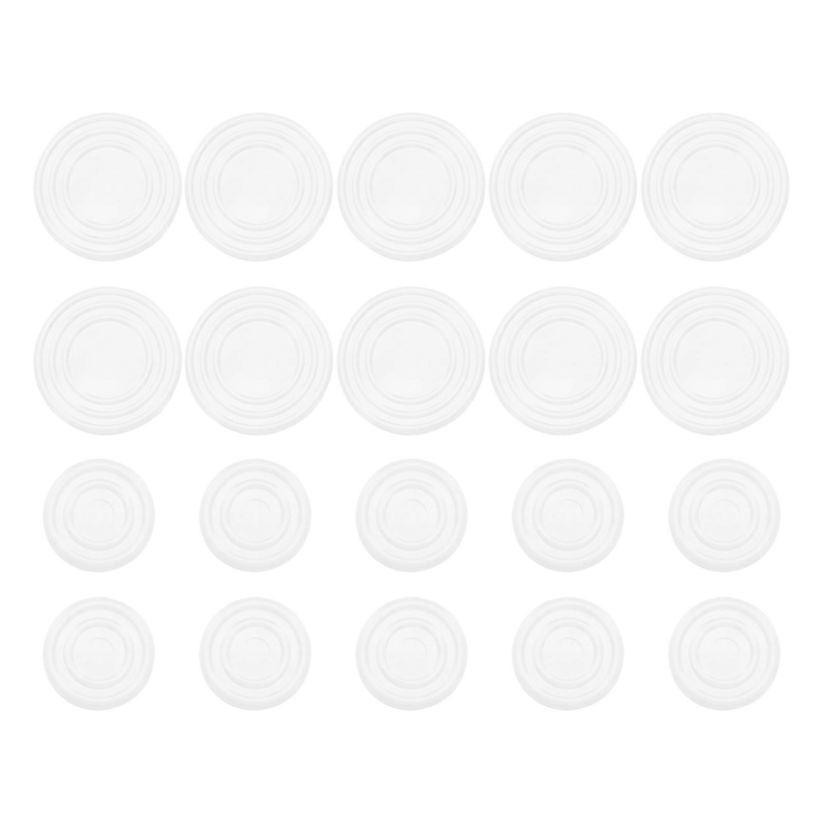 Transparent Non Slip Silicone Bumper Pads Soft Cushions for Furniture, Table & Countertop Protection Durable & Flexible Design 50pcs Set