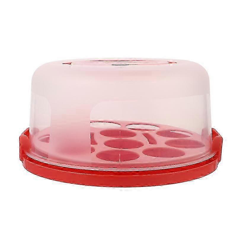 1pc Thickened Transparent Cake Carrier Convenient Packing Box for Transporting Desserts and Pastries