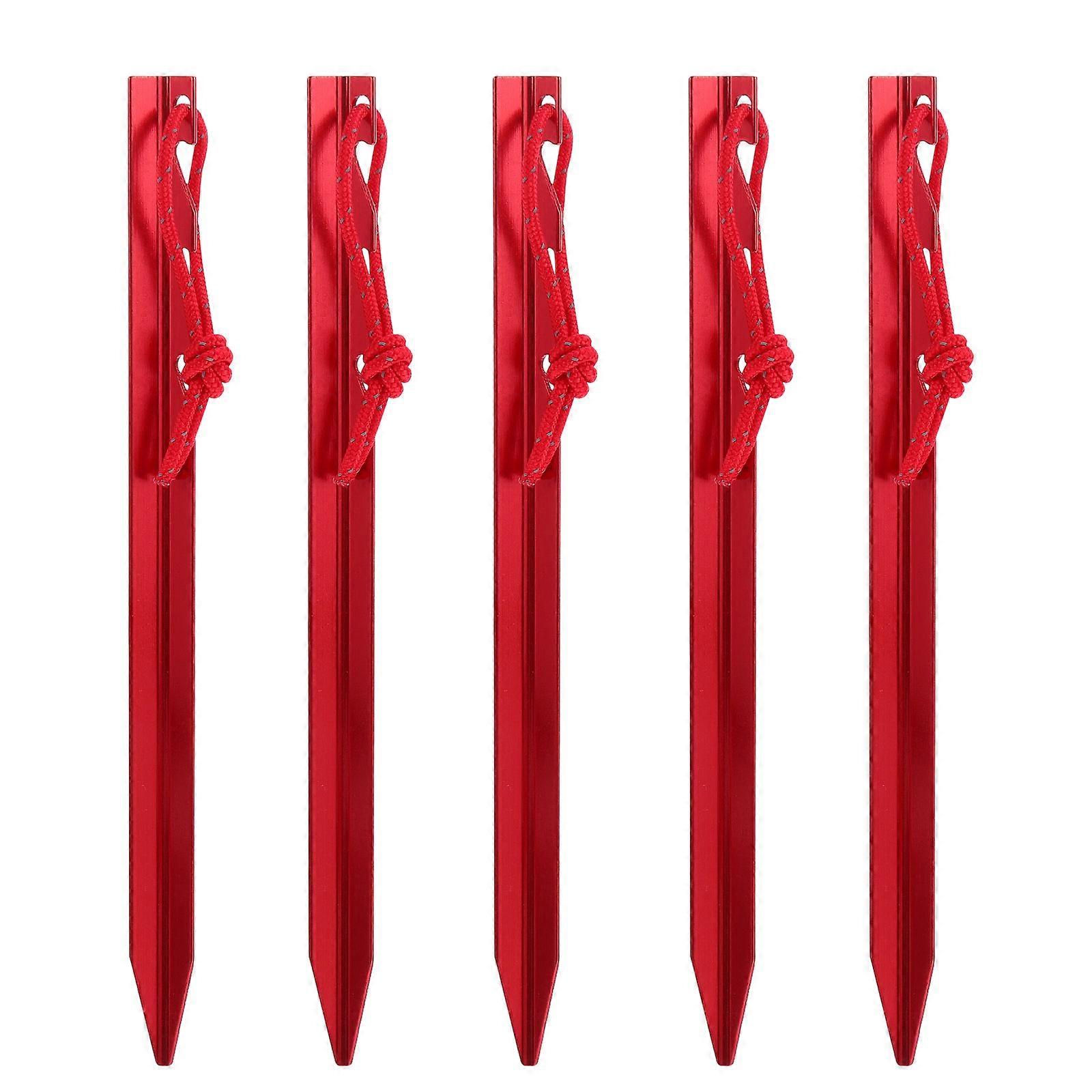 Outdoor Tent Pegs Tent Stakes Heavy Duty Simple Design Tent Spikes 5Pcs