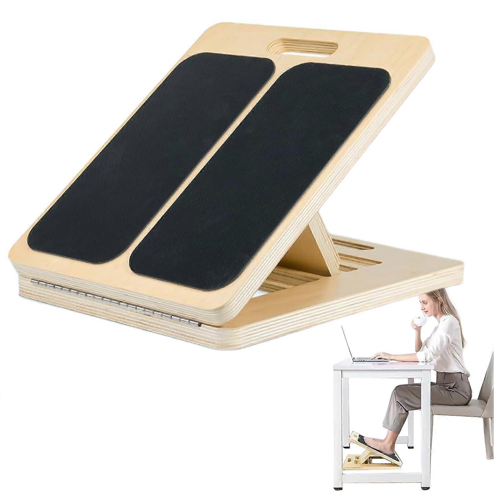 Slant Board for Squats - Adjustable Wooden Calf Stretcher for Professional Use, Ergonomic Design for Leg Flexibility