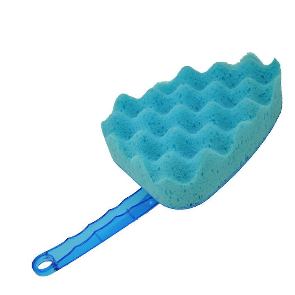 Premium Car Wash Brush with Thick Triangle Sponge, Durable Transparent Handle, Scratch Free Cleaning Tool for Auto and Household Use, Fast Drying &