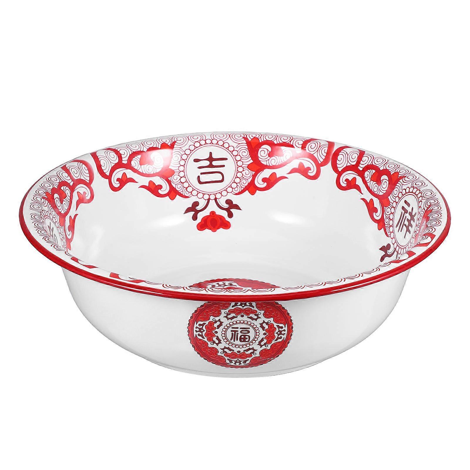 Washing Vegetables Enamel Basin Round Shape For Home Decor 36.00X36.00X11.00CM 1Pack