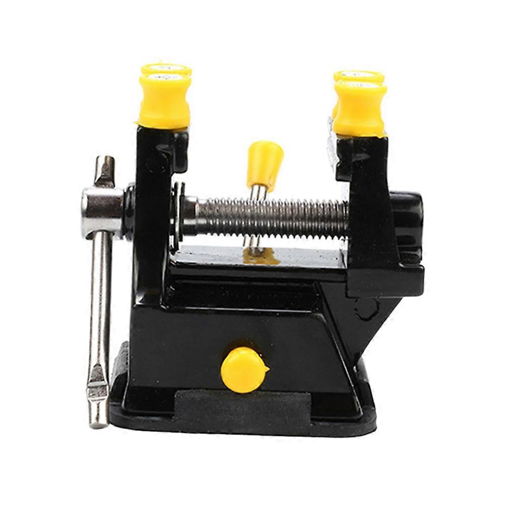 Suction Cup Mini Bench Vise Alloy Drill Press Vise Desktop Adsorption Adjustable Flat Clamp Table Jaw Vise 3.14X1.97X1.97in Clamping 1Pcs