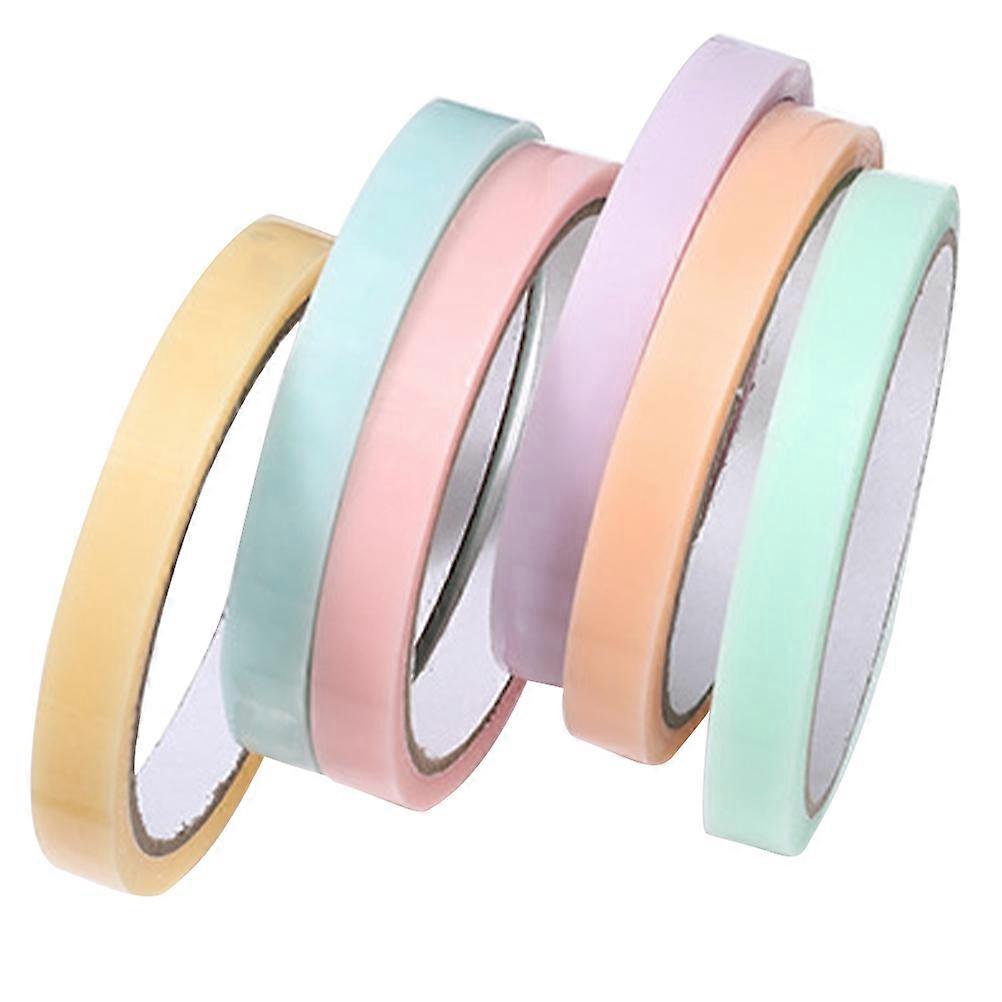 MultiFunction Sticky Tape DIY Adhesive Tapes Assorted Color Round Balls Decompression 6 Rolls