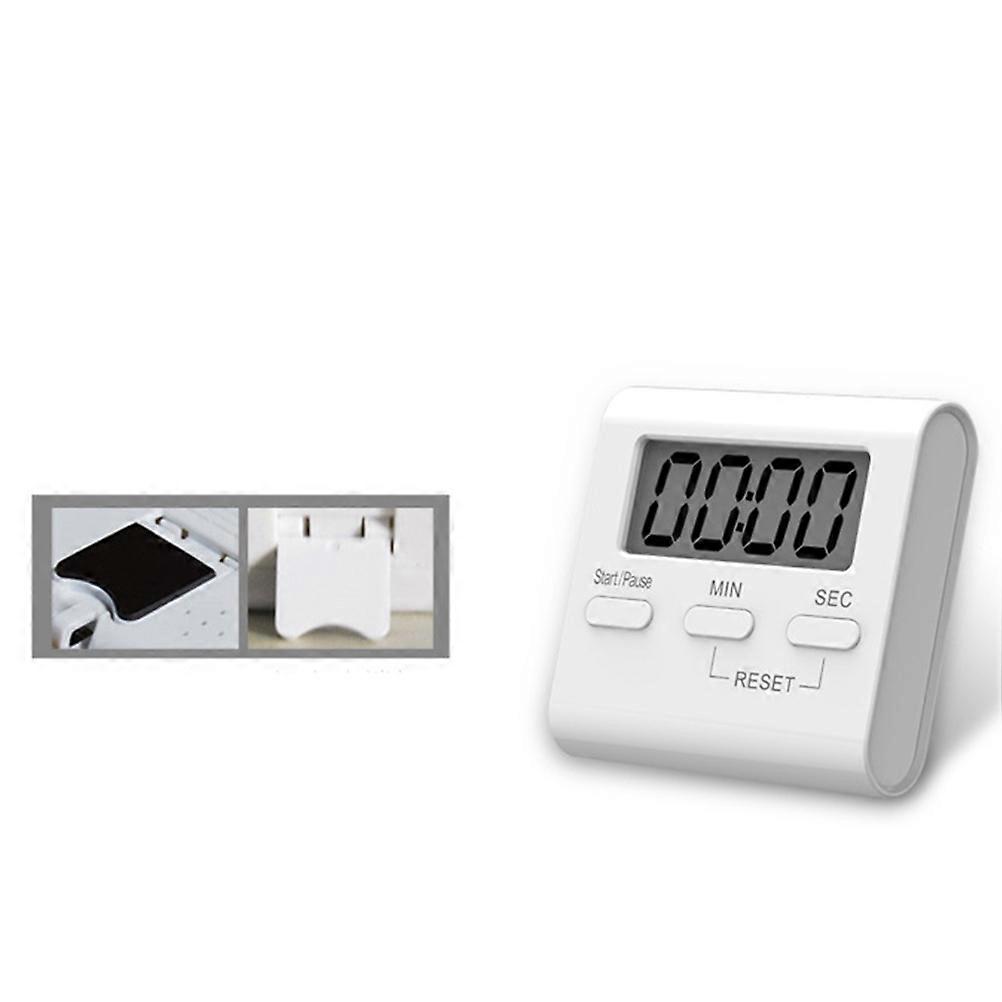 Compact Digital Kitchen Timer Portable Count Up Down 1Pc White