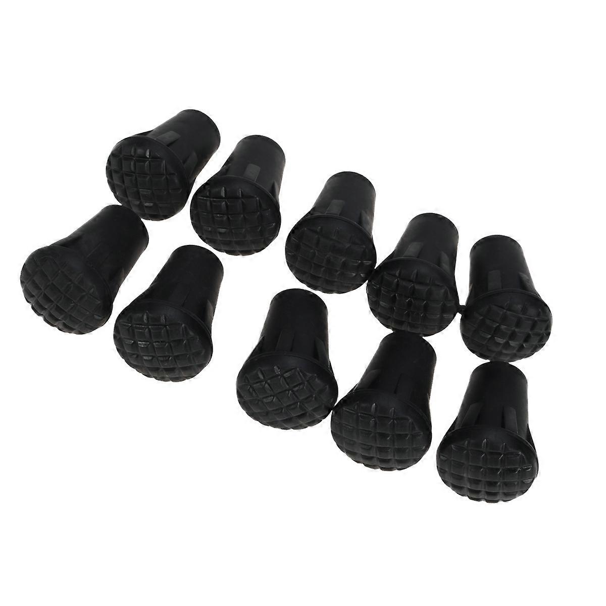 Trekking Poles Boot Tips For Hiking Pole Ends Cylindrical Durable Lightweight Plastic 24Pack