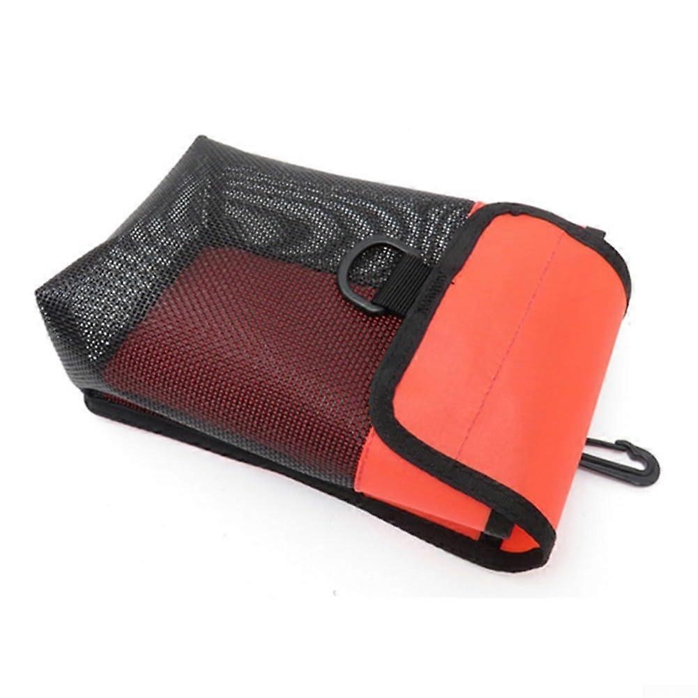 Effortless organization of diving equipment with this lightweight mesh bag (A)