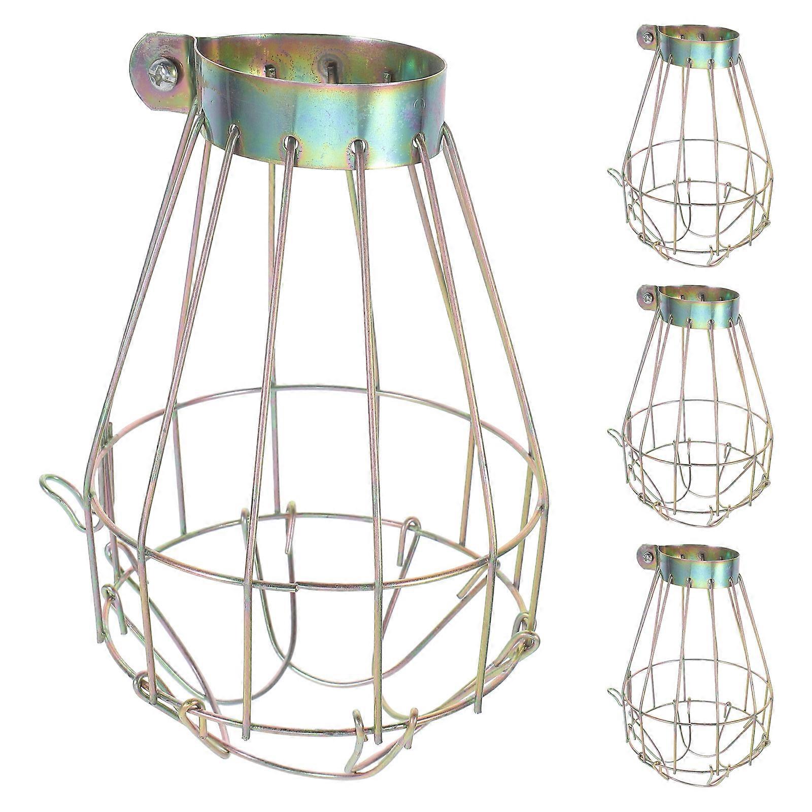 Vintage Bulb Cover Steel Study 4Pcs