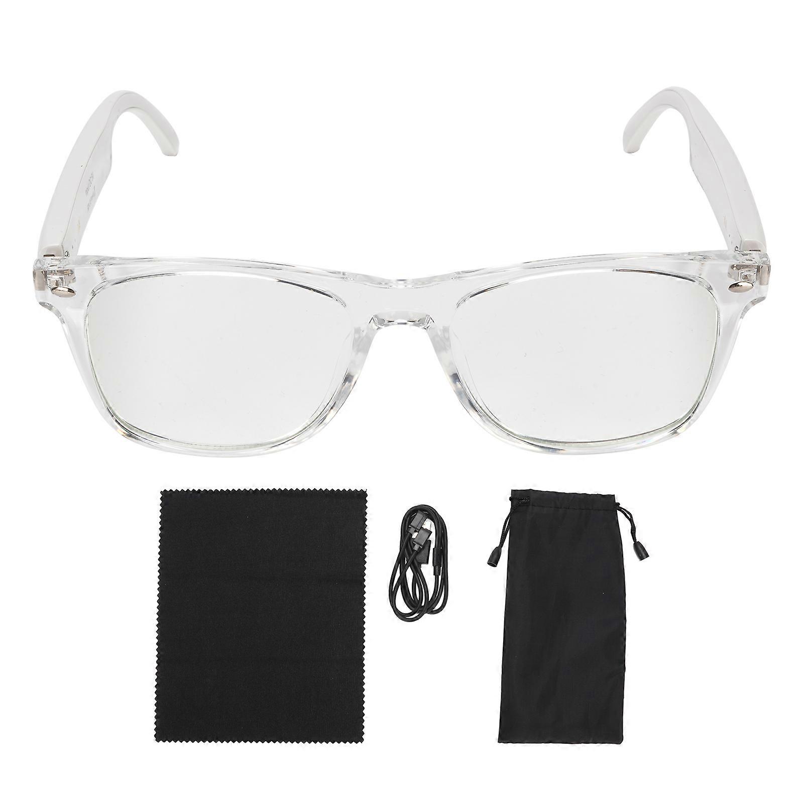 AI Translation Bluetooth Glasses, Real-Time Translation, Support 100+ Languages, Built-in Microphone, Speaker for Music, Calls, Travel