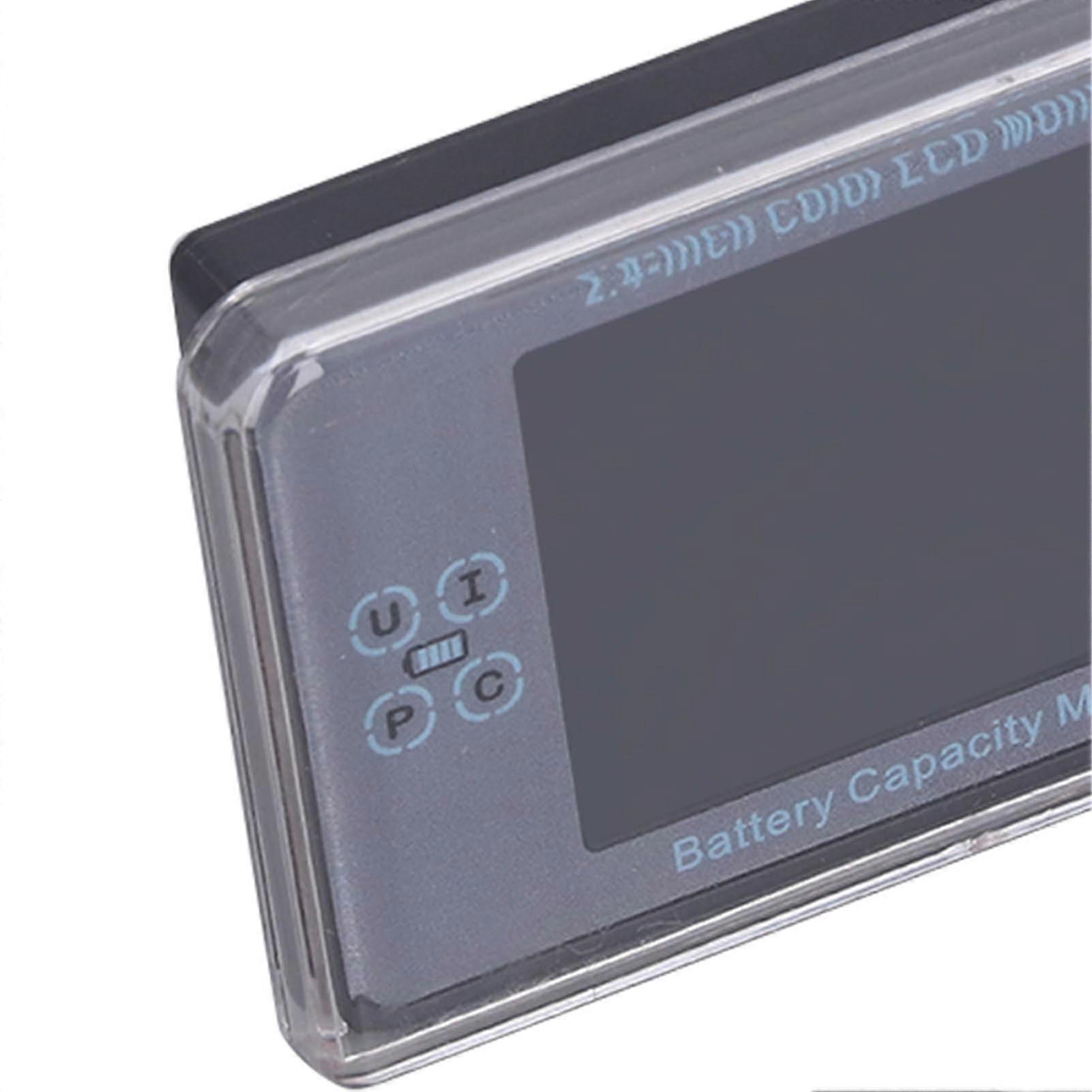 Voltmeter, Coulometer, Wireless Battery Capacity Monitor with 2.4 inch Color LCD Display, 500V 50A