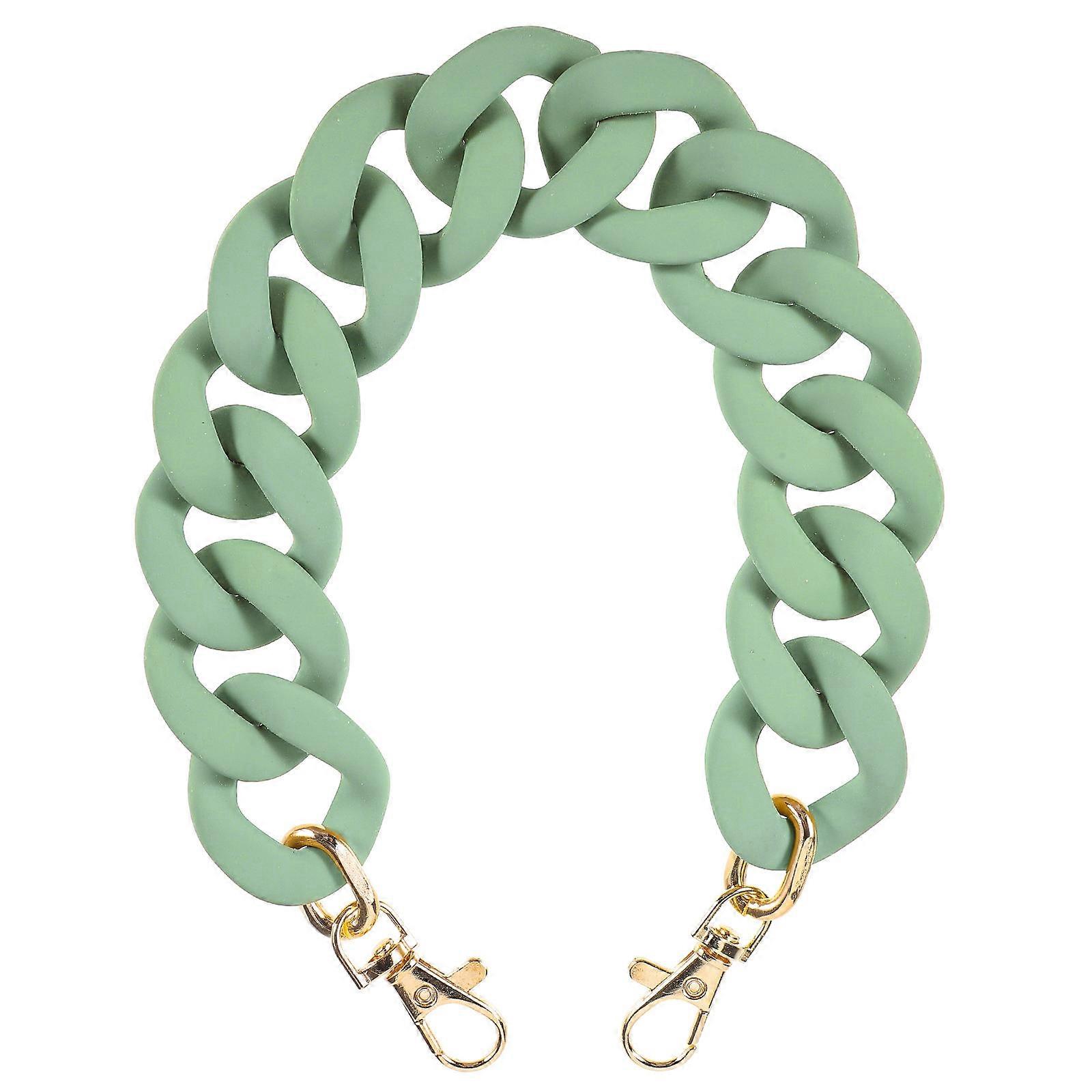 Stylish Resin Purse Replacement Chain Strap for Easy Installation, Versatile Use & Beautiful Decoration, Gray