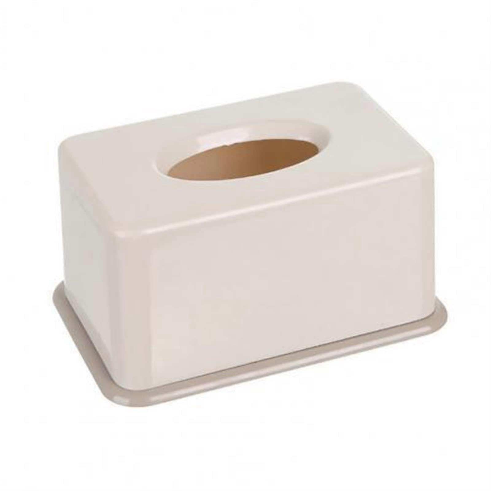 Tissue Box Holder For Home Office Car And Bathroom Durable Easy Access Fits Most Standard Tissue Boxes Beige