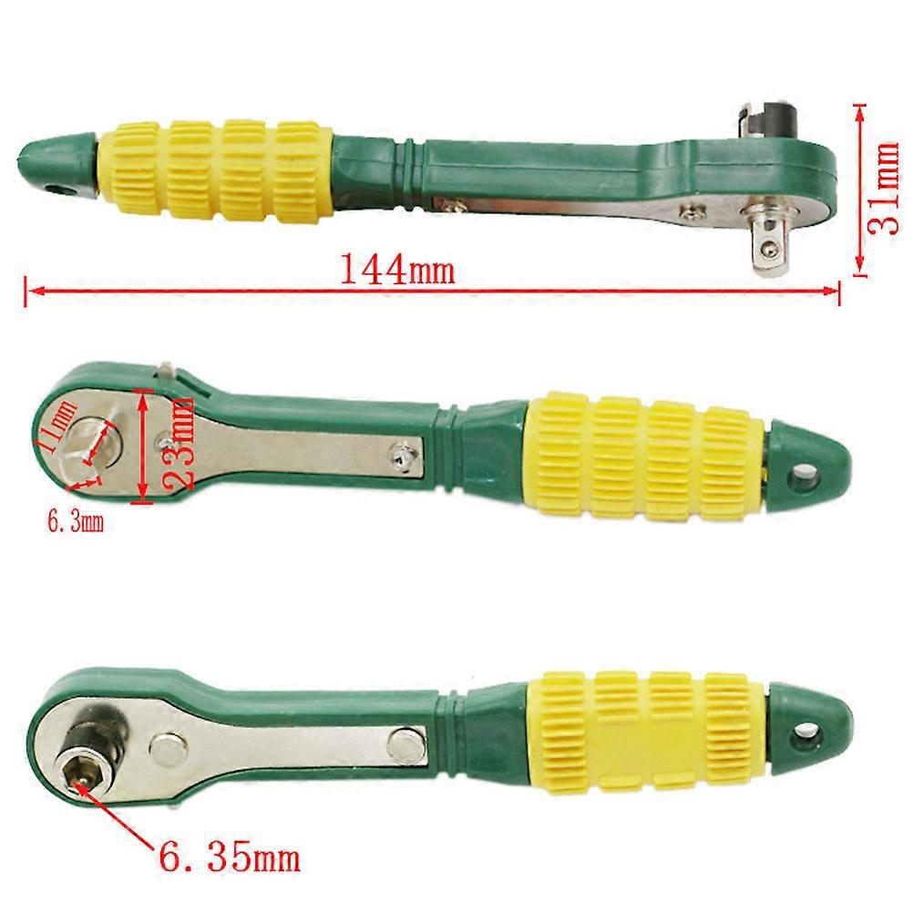 Flex Head Ratchet Ratchet Tool Tight Spaces Non-Slip Grip 1Set