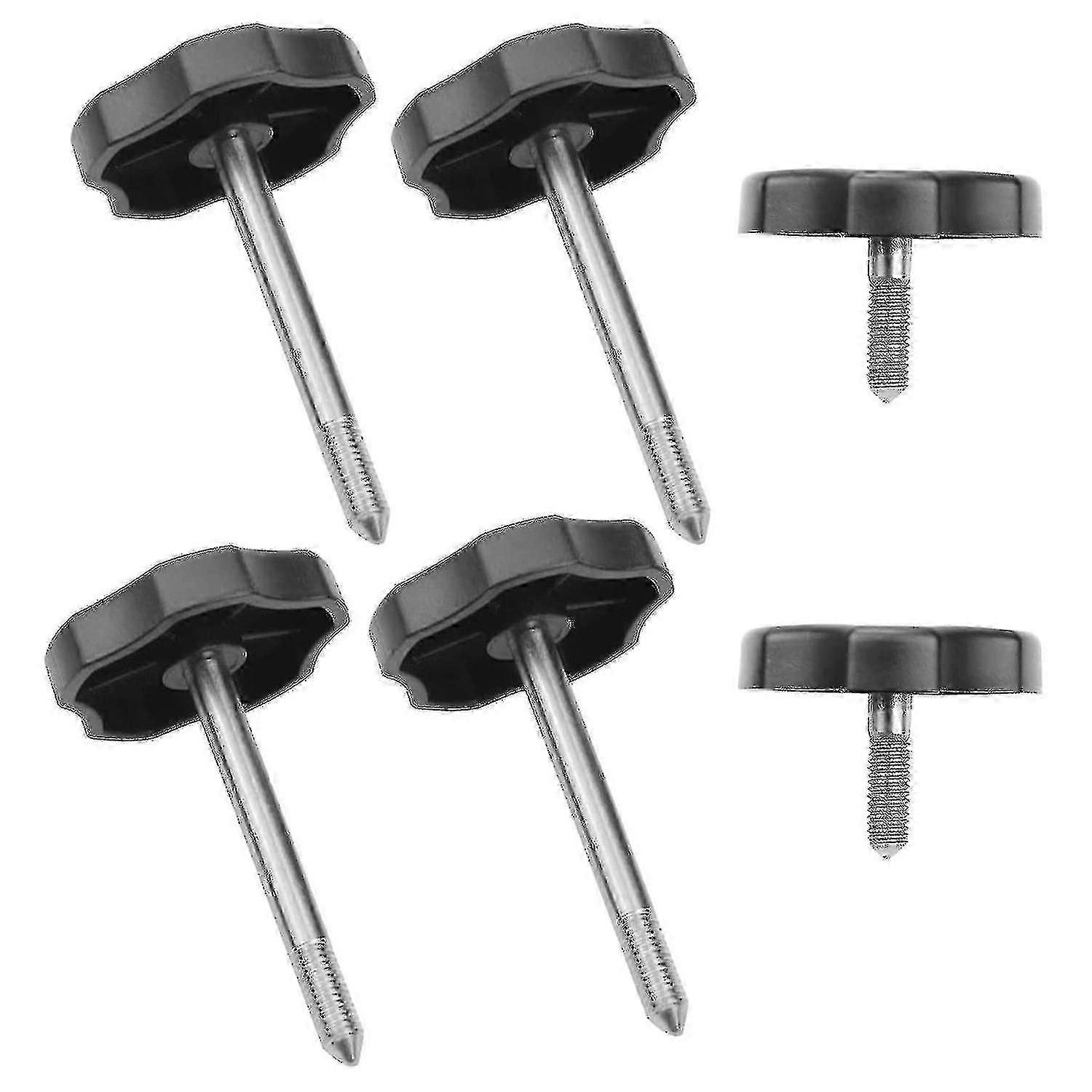 Soft Top Window Frame Door Surround Knob Screw With Pin For Wrangler Jk 4-door 2007-2018 (4 Long +2