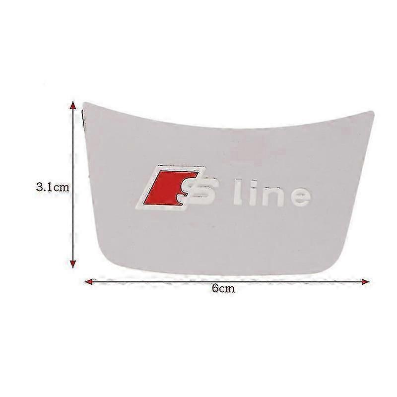 S Line 3d Car Steering Wheel Metal Emblem Badge Sticker For A3 A4 A5 A7 Q3 Boris