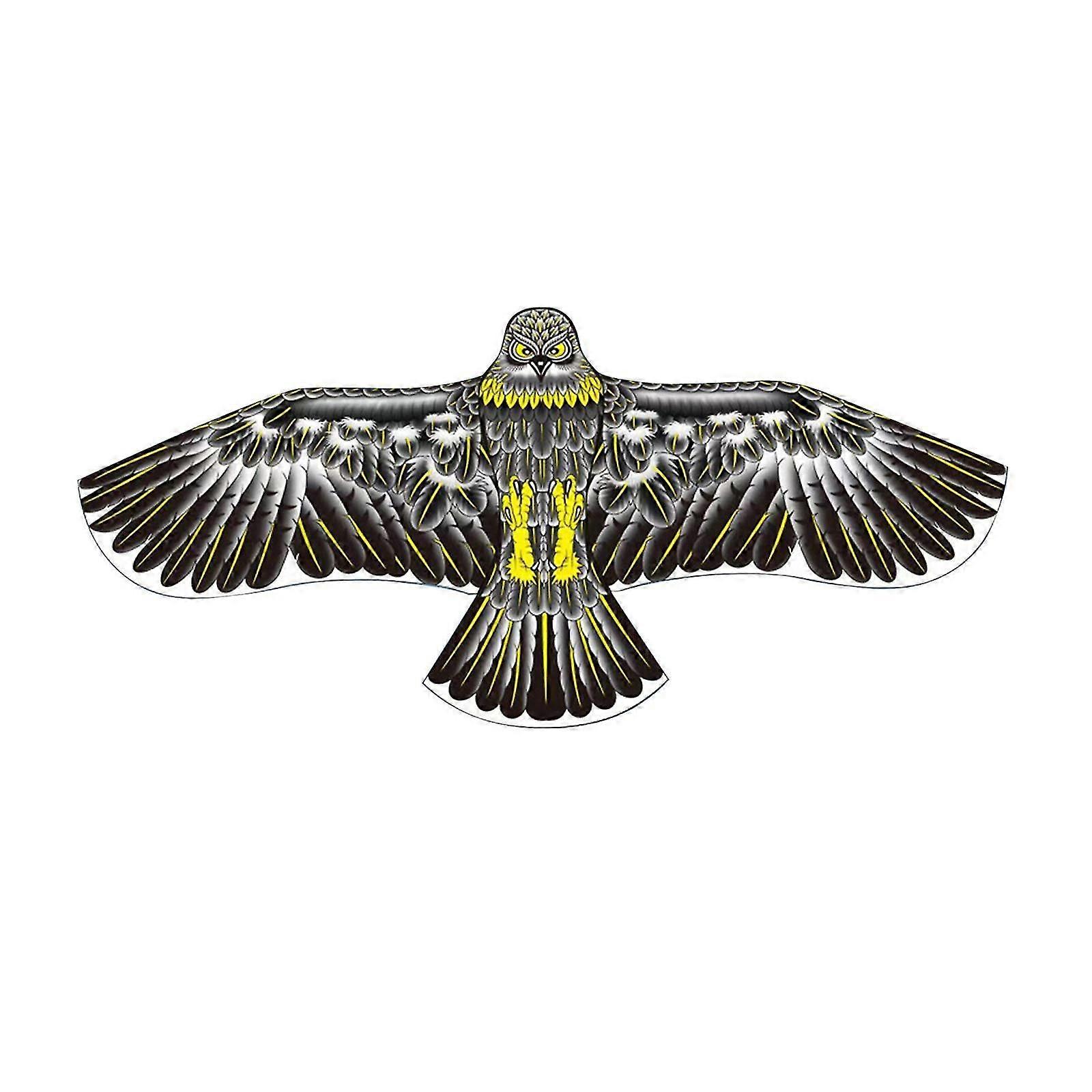 Birds Kite Easy to Fly 62.99inch Long Fun Beginners Lifelike Flying Toy Eagle Shape Brown