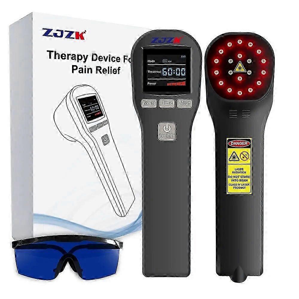 ZJZK Laser for hundeterapi 4808nm +16650nm kaldlaserterapiutstyr for sårheling idrettsskadefysioterapi