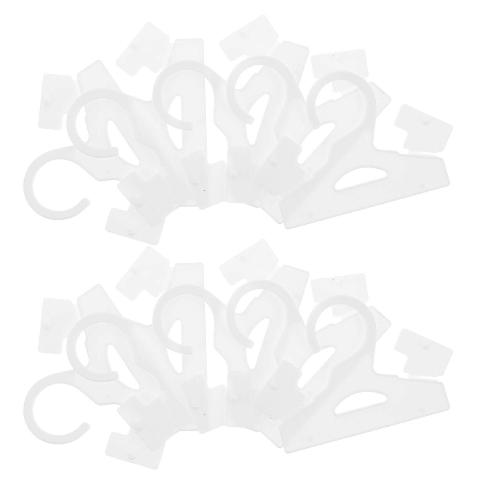 Dehumidifier Hangers for Closet 100Pcs White Plastic Space-Saving Hooks for Moisture Absorber