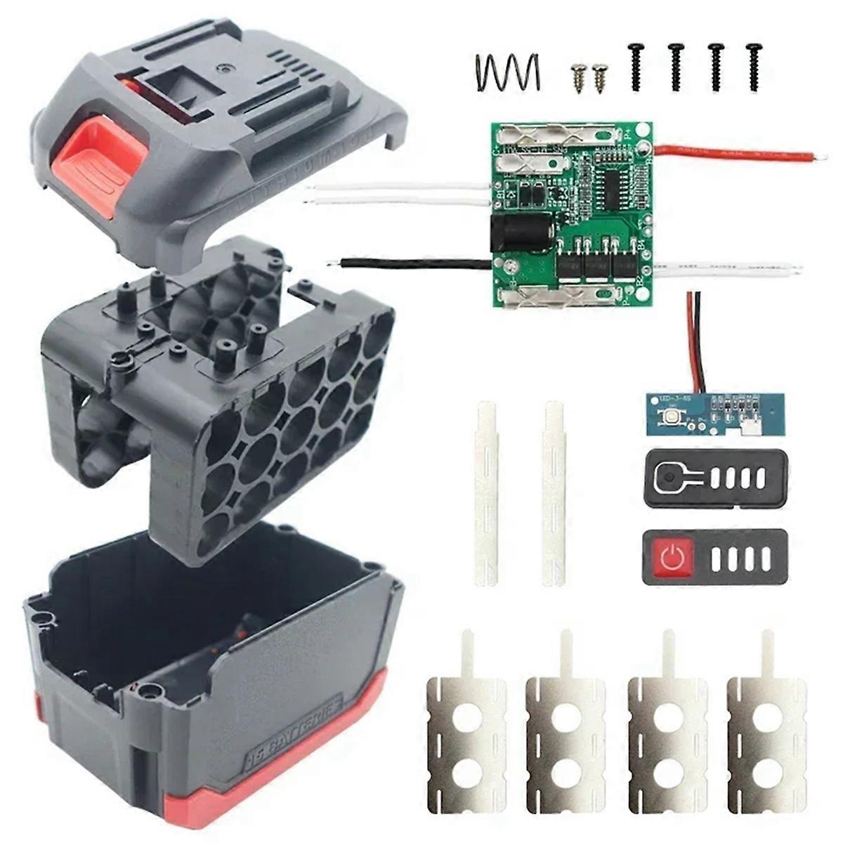 15 Hole 18650 Li-Ion Battery Case Box PCB Protection Board for Zhipu Hongsong Jingmi Lithium Batter