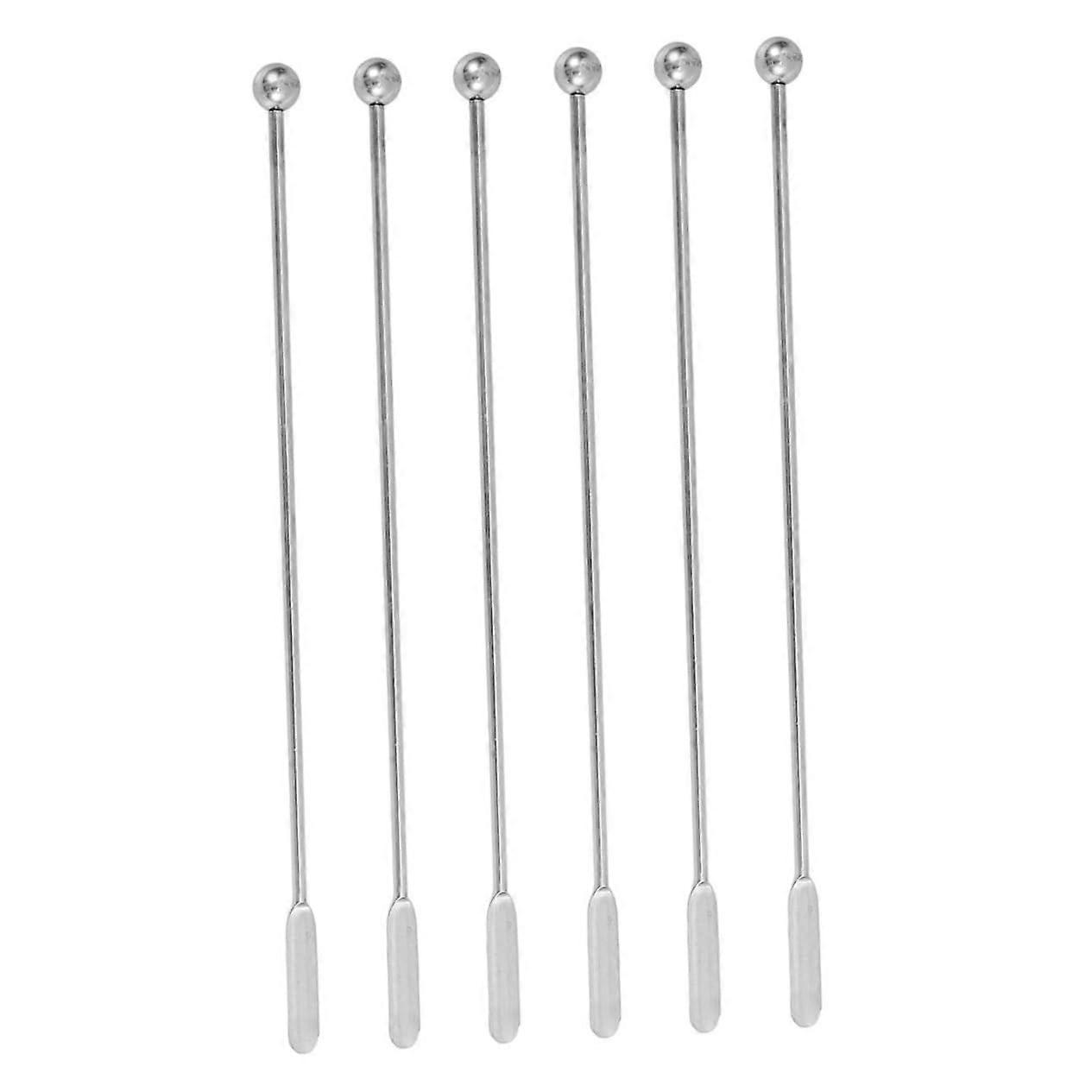 Stainless Steel Cocktail Stirrers Reusable Rectangular Swizzle Sticks for Drinks Events and Parties, 5 Inch Size