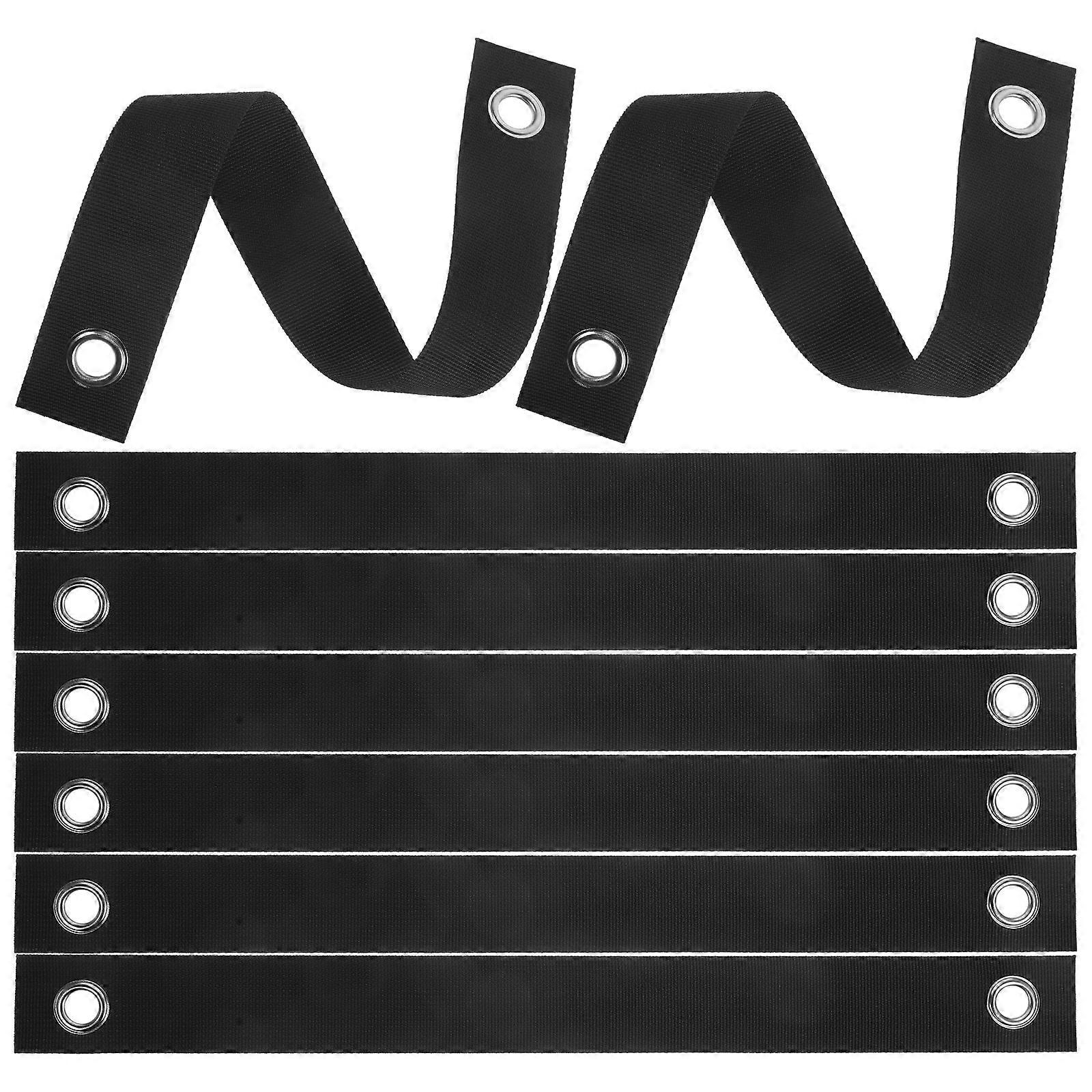 8pcs Windproof Tree Support Straps with Grommets for Staking and Stabilization