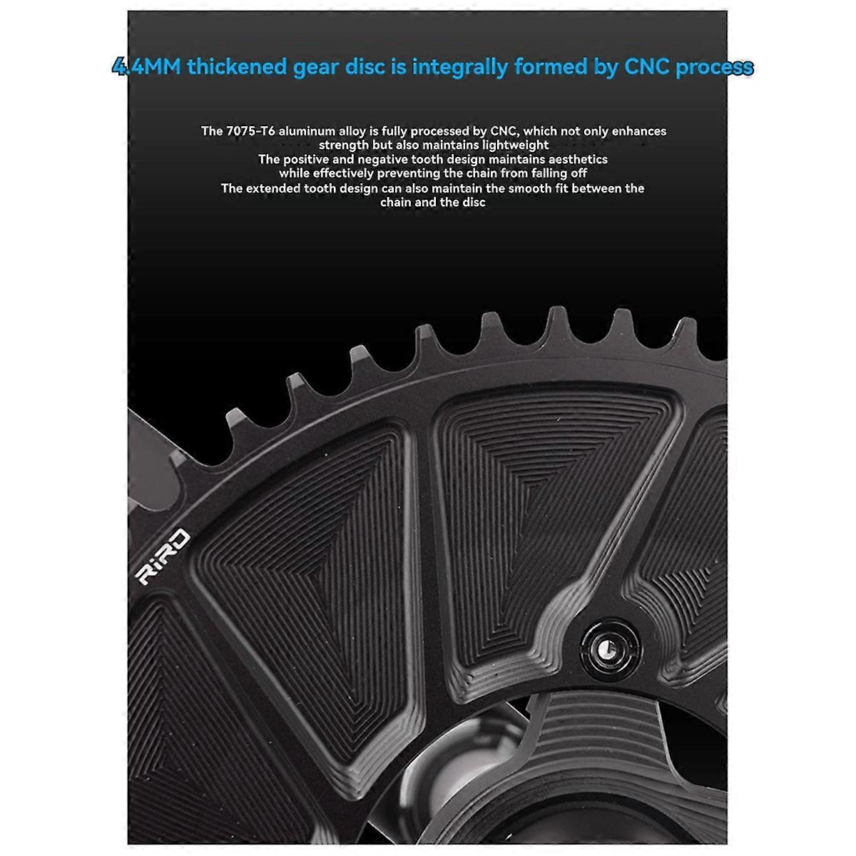 Bicycle Single Chainring 110BCD Chainring Aluminum Alloy CNC Closed Chainring Folding Bike Large To