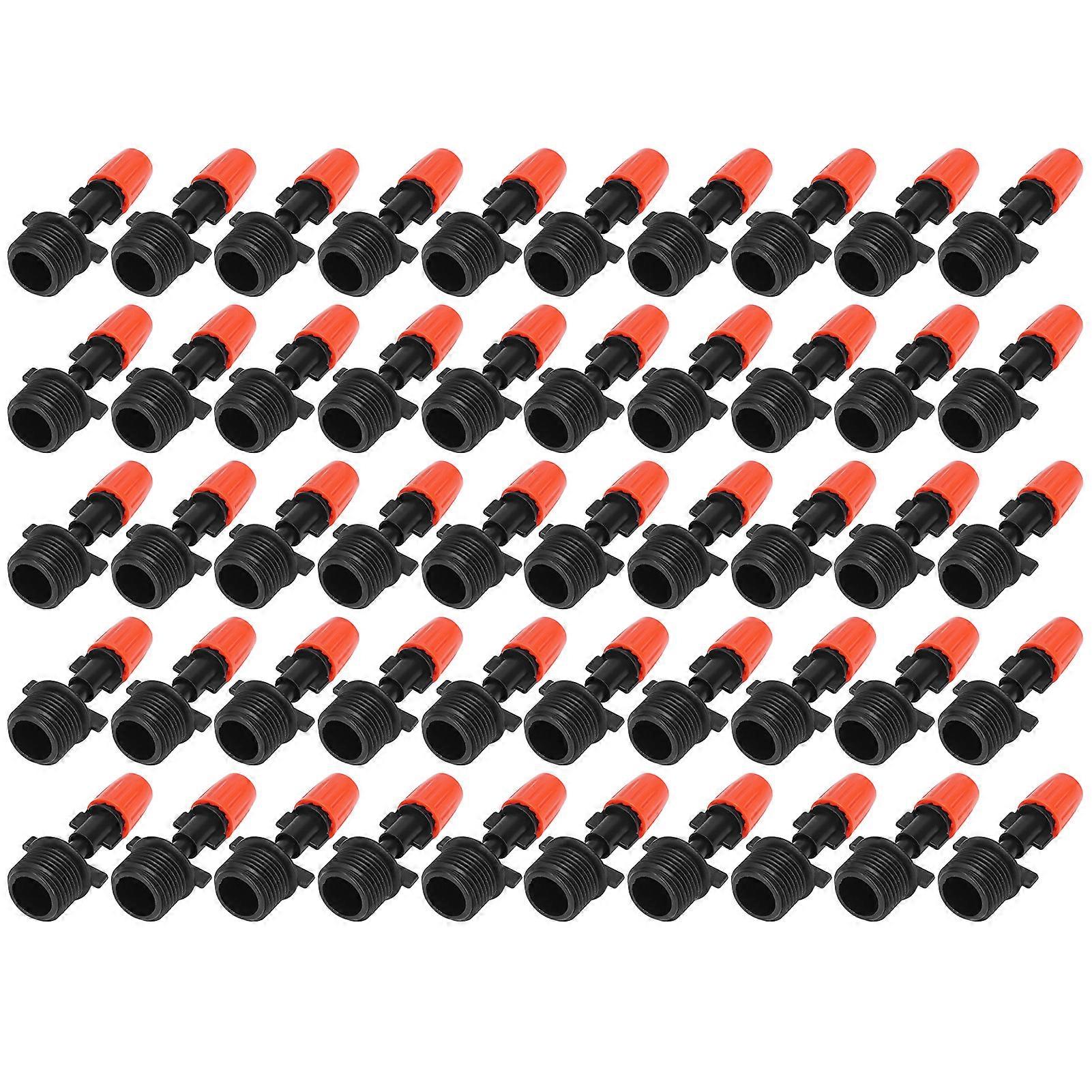 50pcs G1/2 Male Thread Misting Spray Nozzle Adjustable Water Spray Head Atomizing Nozzle for Garden Irrigation