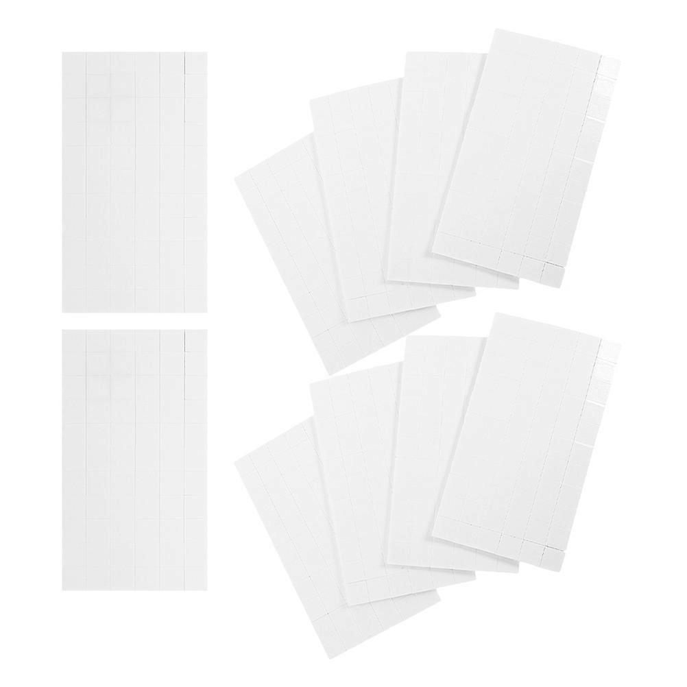Double-Sided Adhesive Pads Foam Squares Diy Crafts Decoration Model Making White 13.20X7.20X0.10Cm 660Set