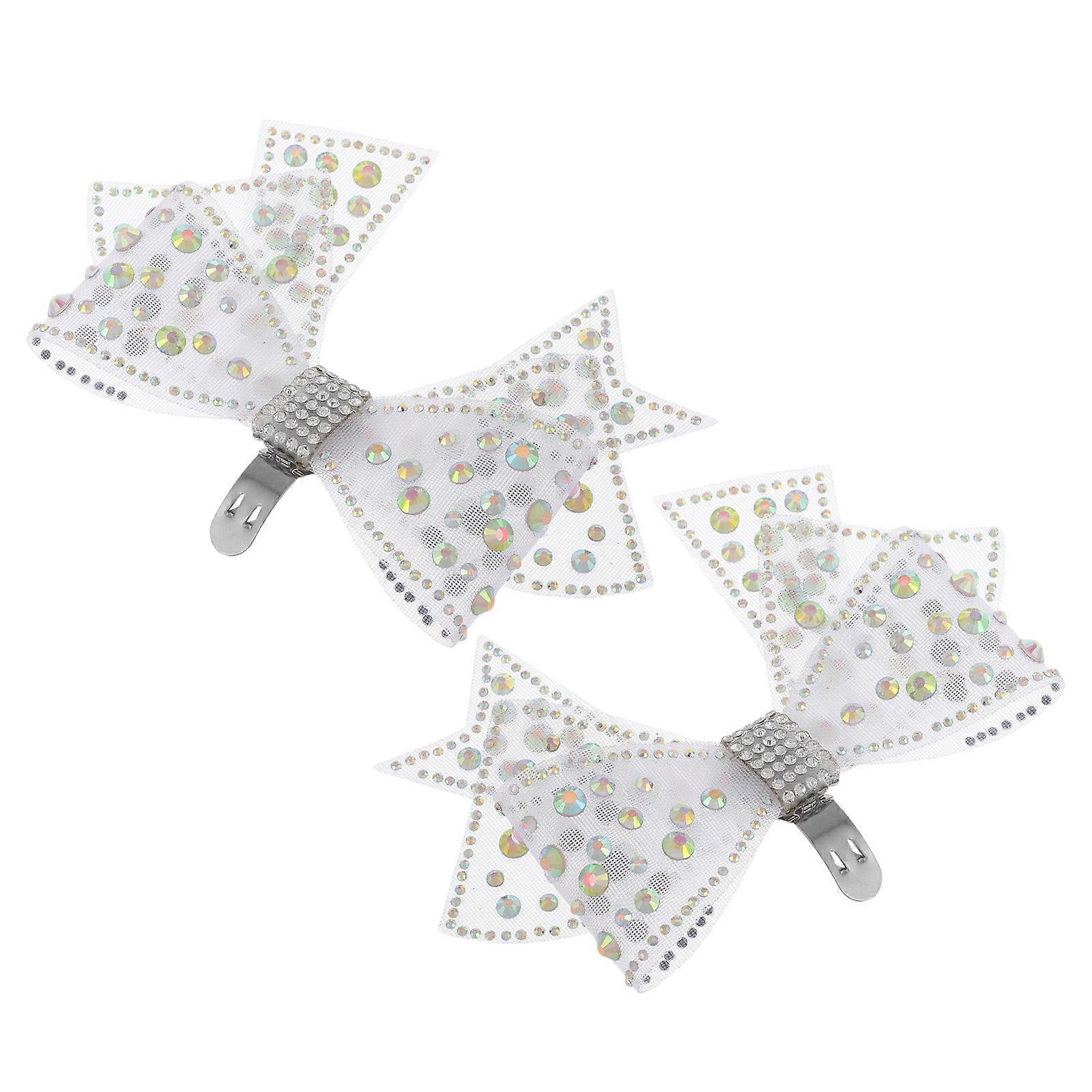 Shoe Clips Mesh Bowknot Removable Shoe Accessories for Prom 2Pcs
