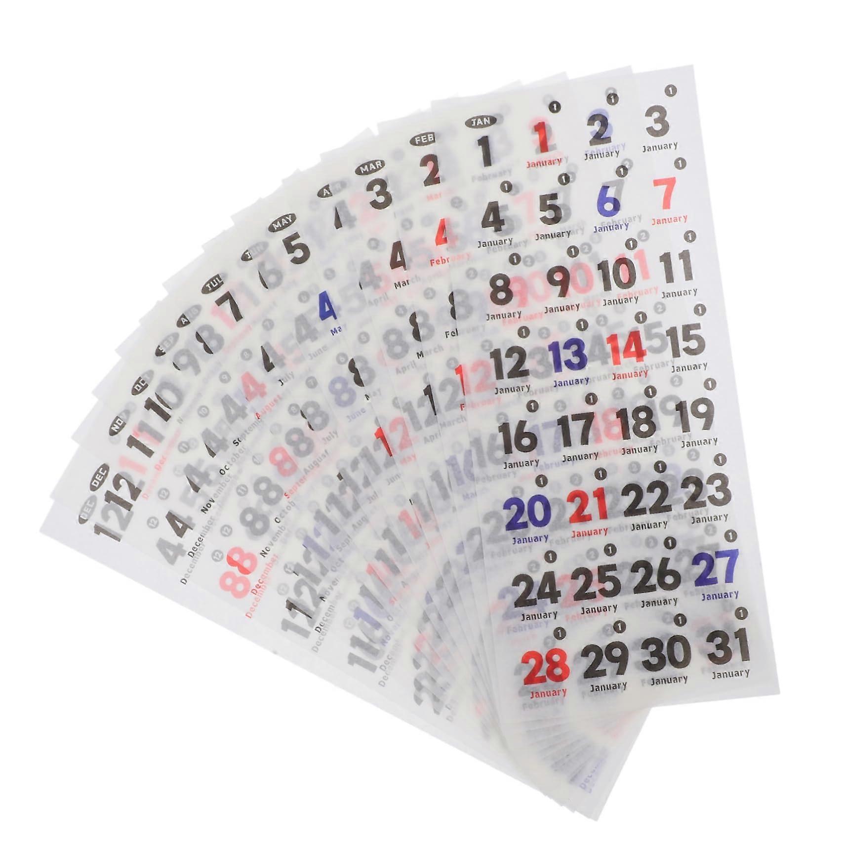 1 Set Daily Calendar Stickers, Monthly Planner Stickers, Date Stickers for Planner, Numbers, Date for Work, Daily to Do, Budget, Family Diary