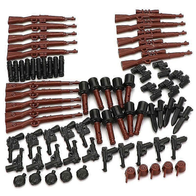 Military DIY Building Blocks - Playmobil-Style Soldier Model Kit for Creative British Kids