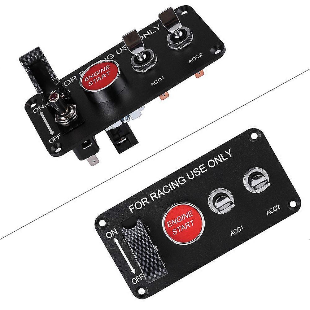 12V 3 Group Toggle Switch Panel for Racing Car Red