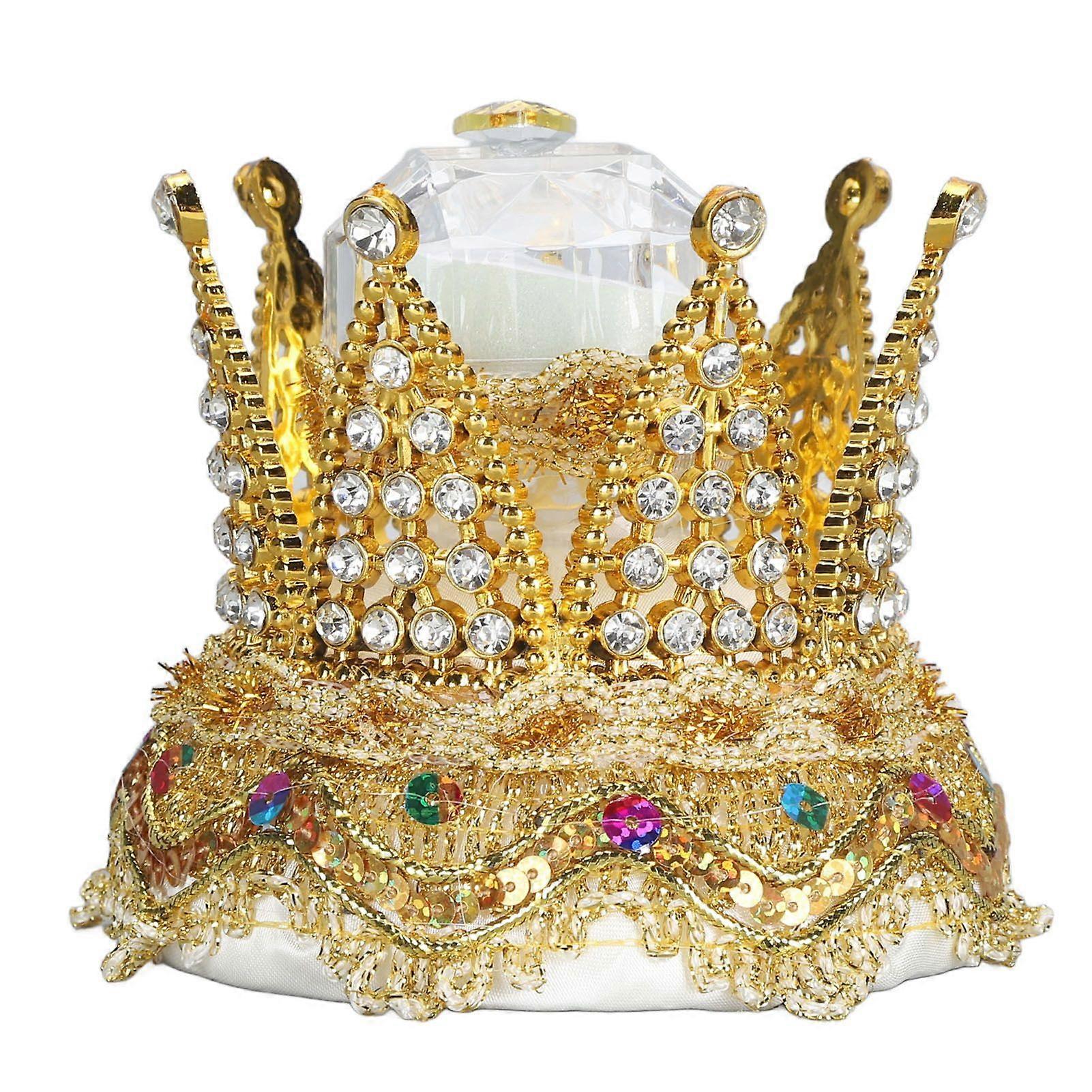 2025 Latest Model  Crown Ring Box Luxurious Romantic Engagement Ring Box