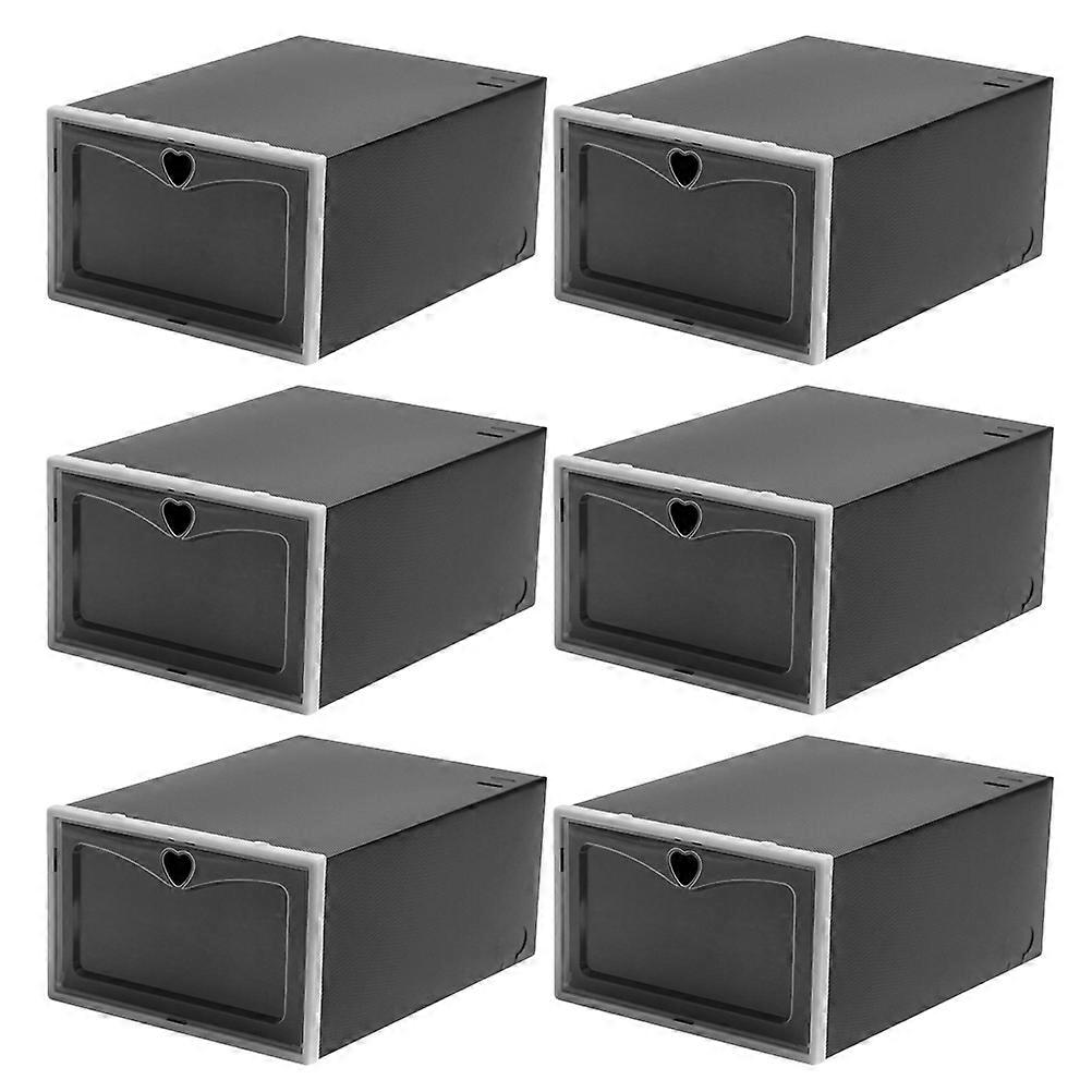 Shoe Organizers Ventilated Rectangular Design Safe Shoe Boxes For Home Storage 6Pcs