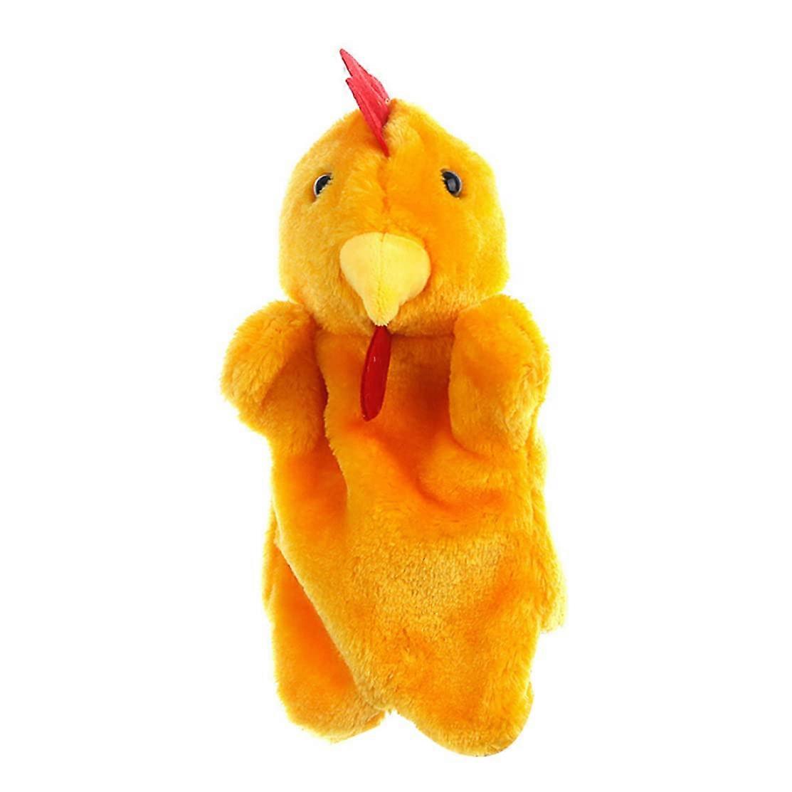 Chicken Puppet Plush Hand Puppet 25 cm Plush Cartoon Animal Toy For Kindergarten Education And Interactive Performance
